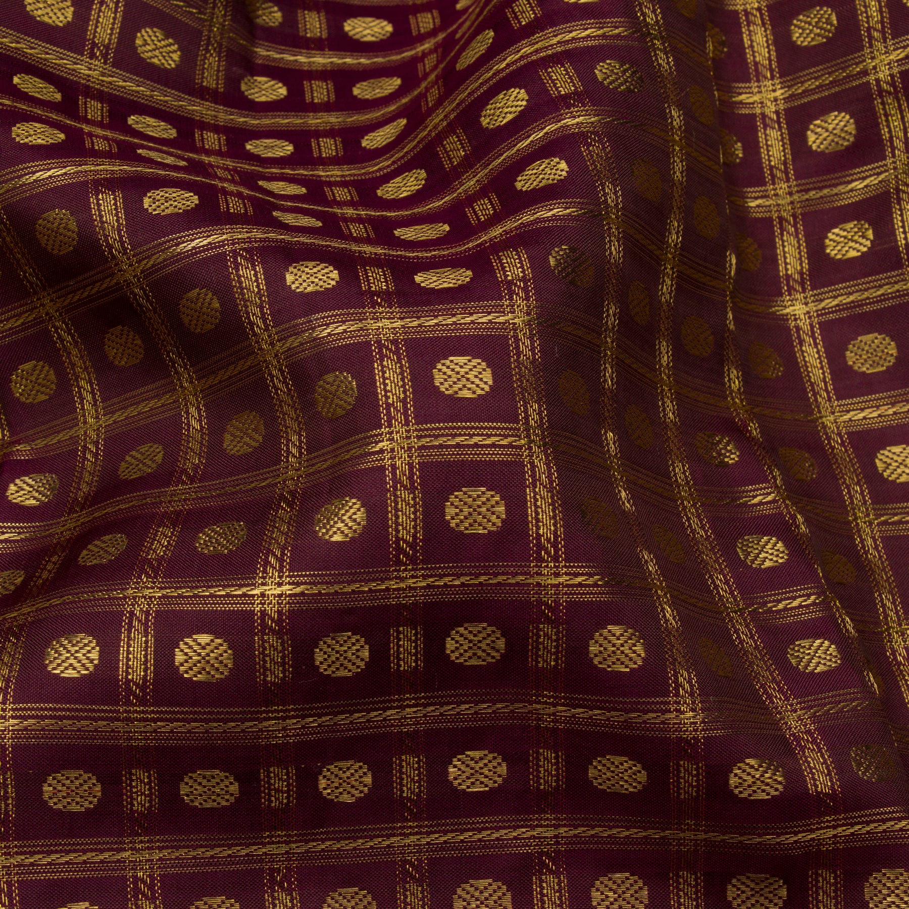 Kanakavalli Kanjivaram Silk Sari 23-041-HS001-14054 - Fabric View