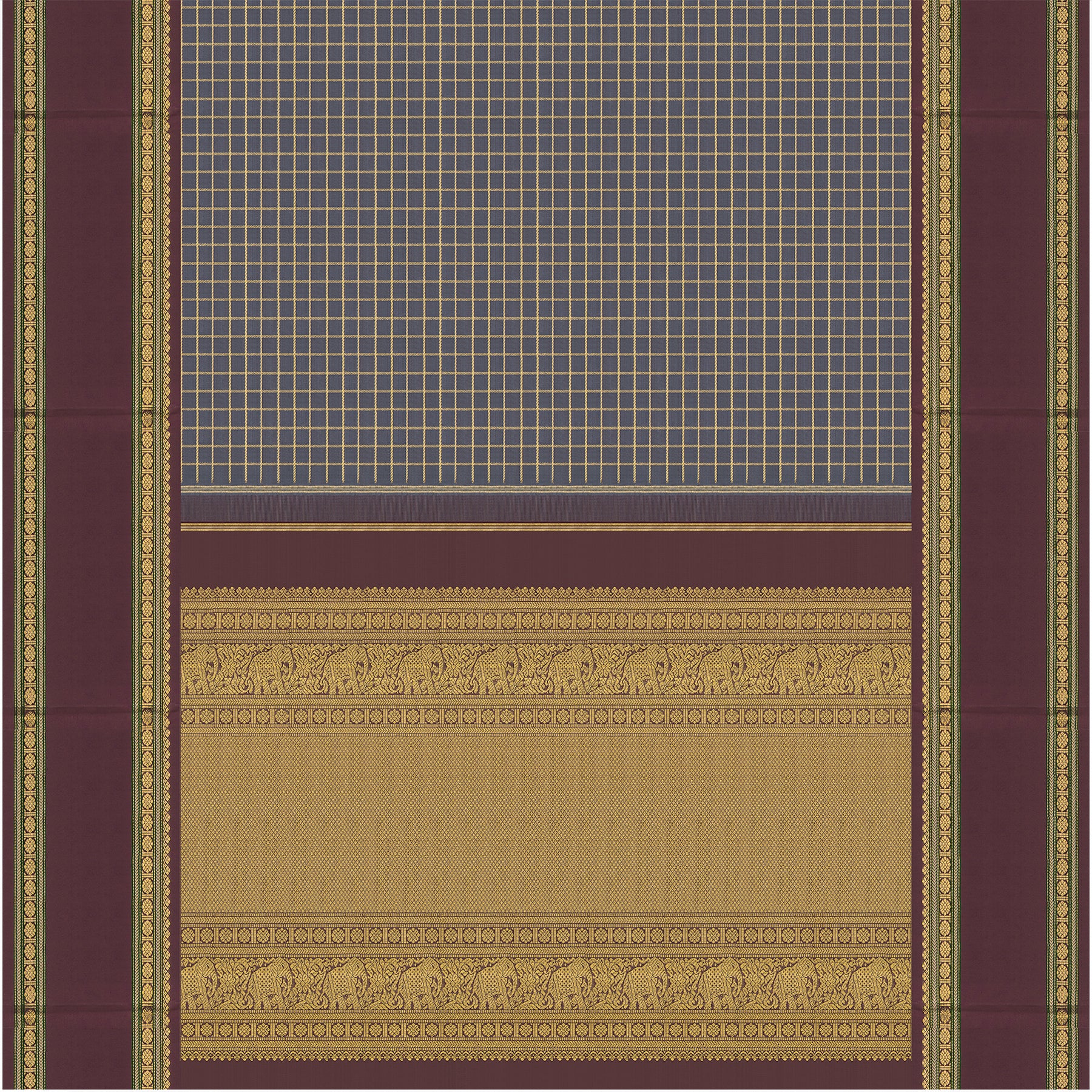 Kanakavalli Kanjivaram Silk Sari 23-041-HS001-14511 - Full View