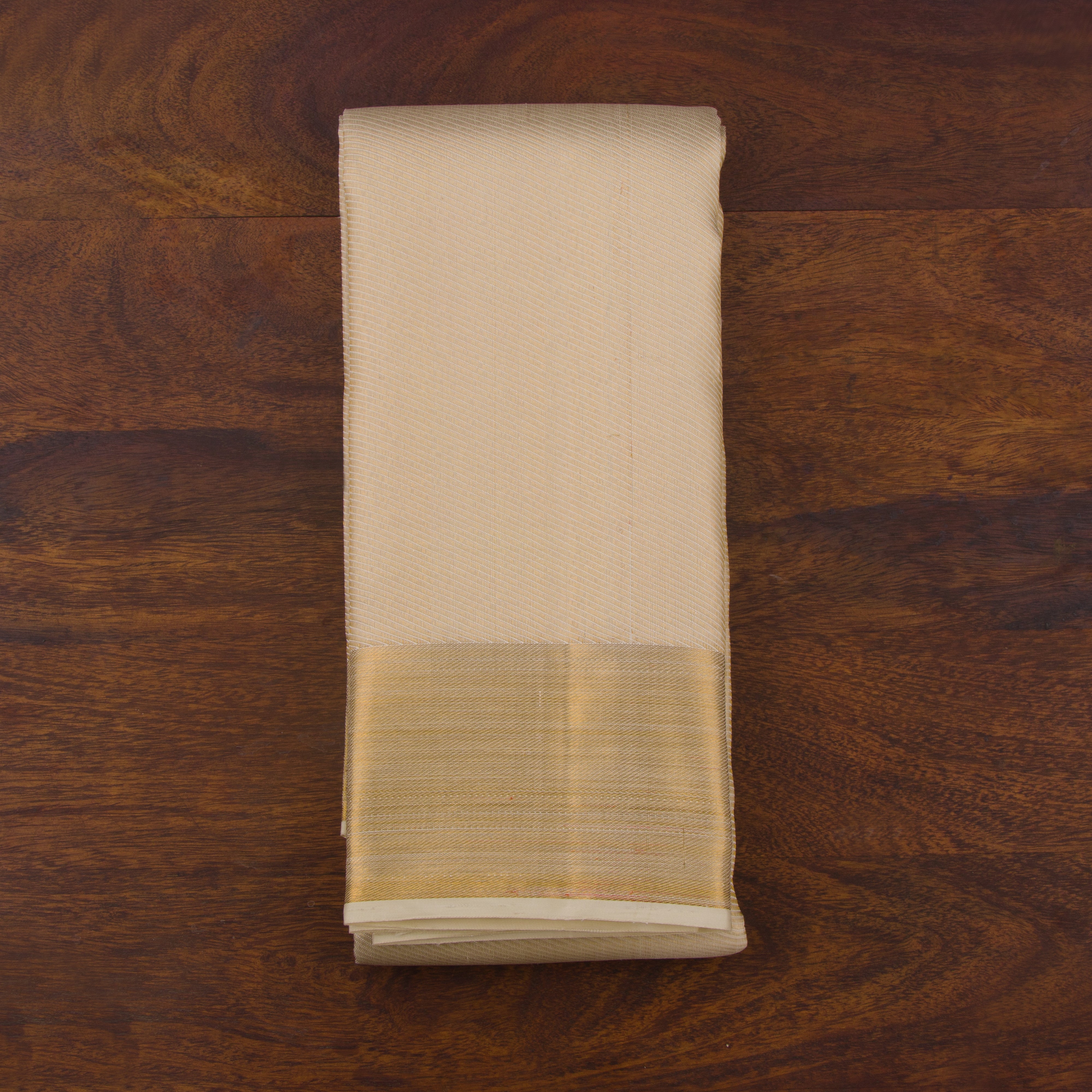 Kanakavalli Kanjivaram Silk Angavastram Set 23-060-HA001-00314 - Folded View