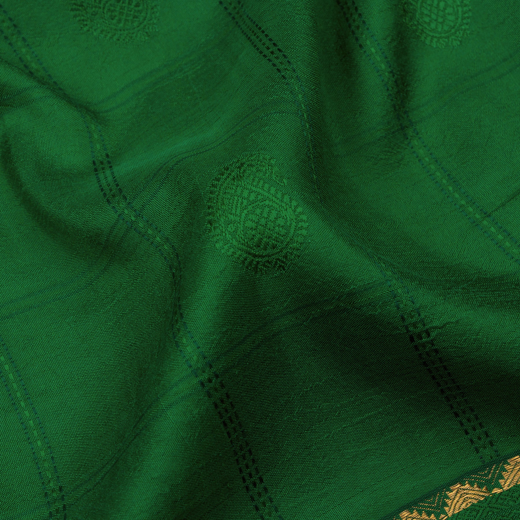 Kanakavalli Kanjivaram Silk Sari 23-100-HS001-00563 - Fabric View