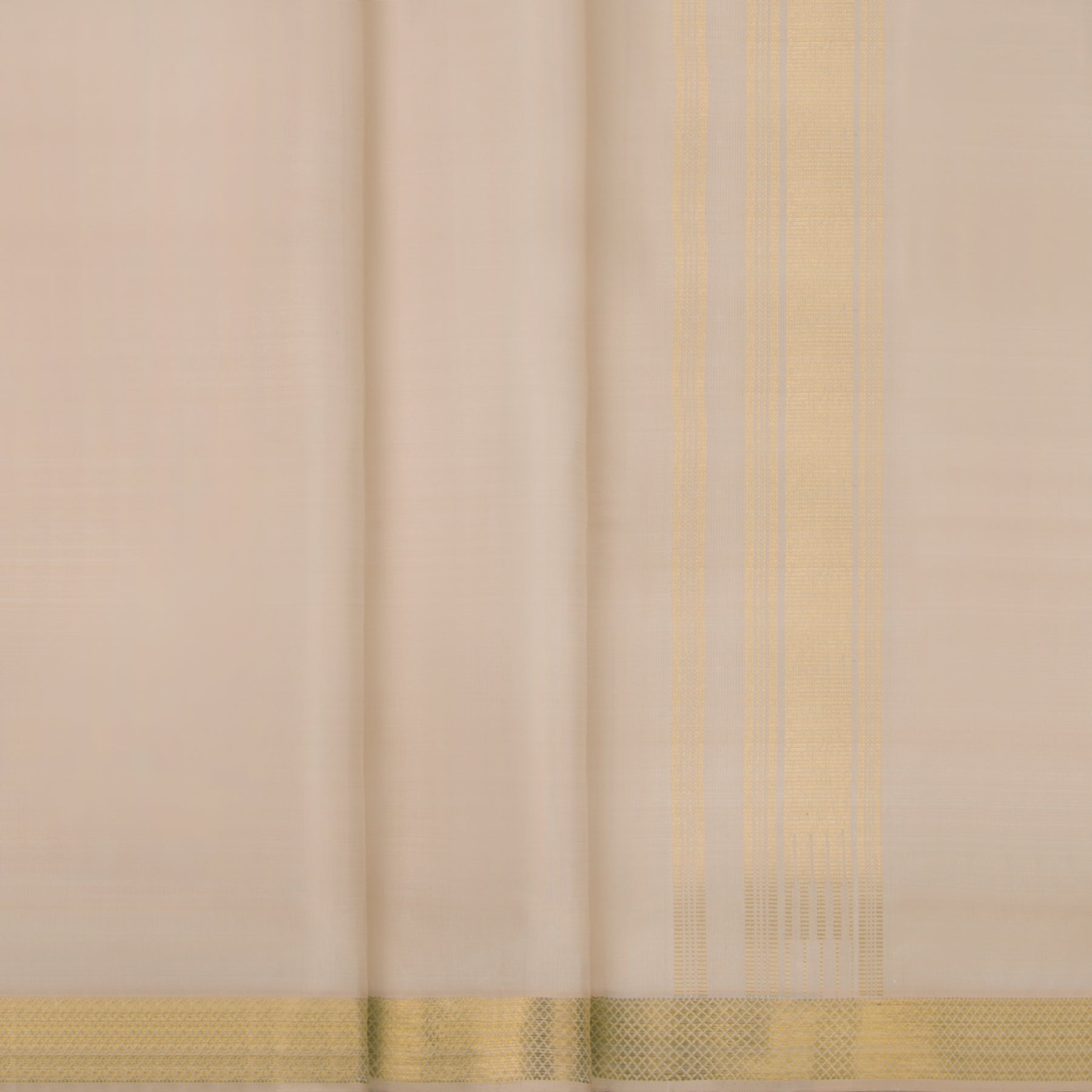 Kanakavalli Kanjivaram Silk Angavastram Set 23-110-HA001-00936 - Pleated View