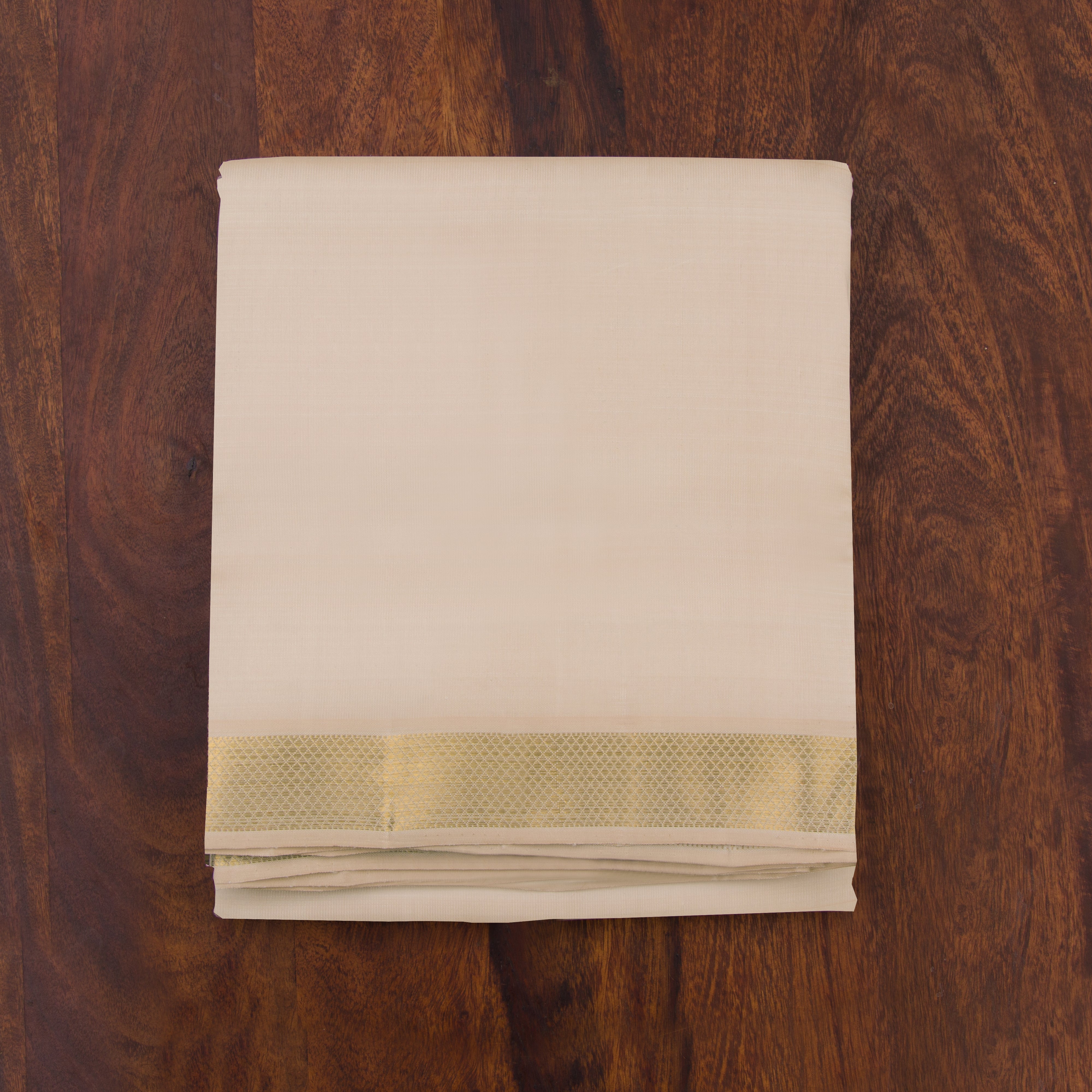 Kanakavalli Kanjivaram Silk Angavastram Set 23-110-HA001-00936 - Folded View