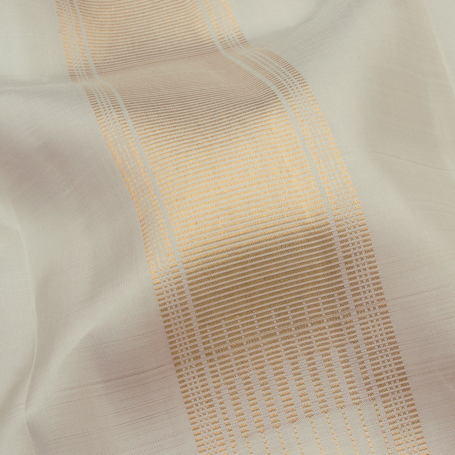 Kanakavalli Kanjivaram Silk Angavastram Set 23-110-HA001-02374 - Detail Fabric View
