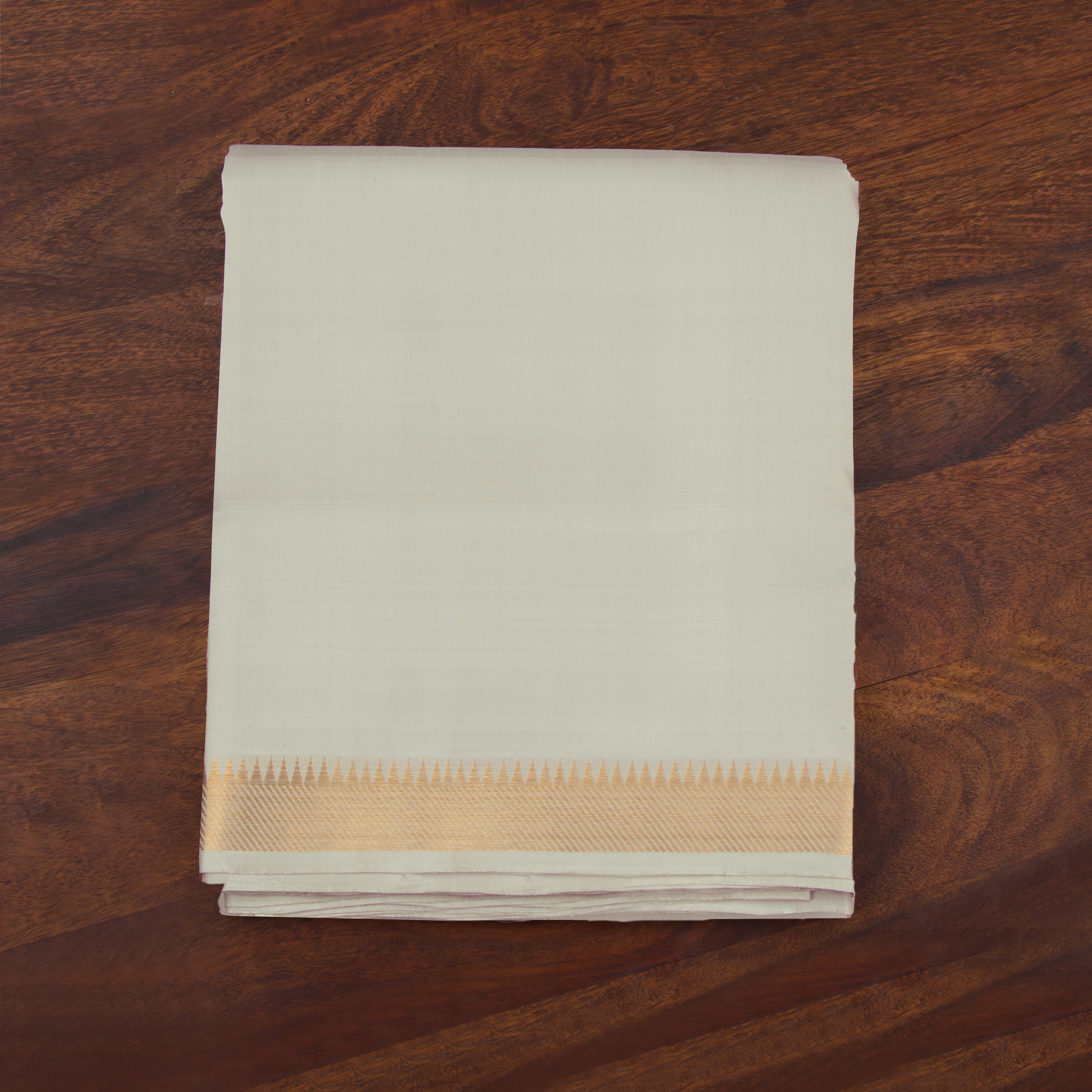 Kanakavalli Kanjivaram Silk Angavastram Set 23-110-HA001-02374 - Folded View