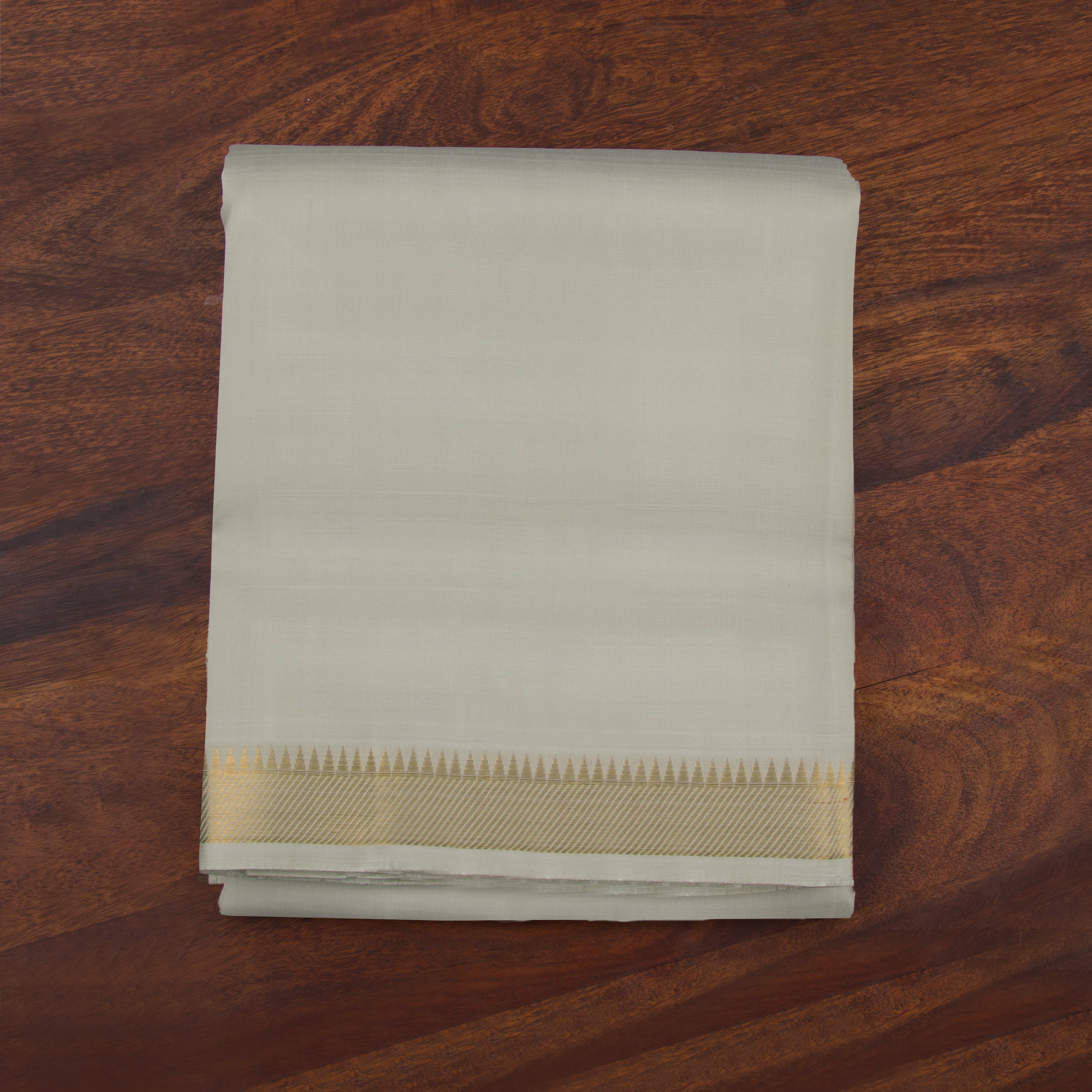 Kanakavalli Kanjivaram Silk Angavastram Set 23-110-HA001-02418 - Folded View