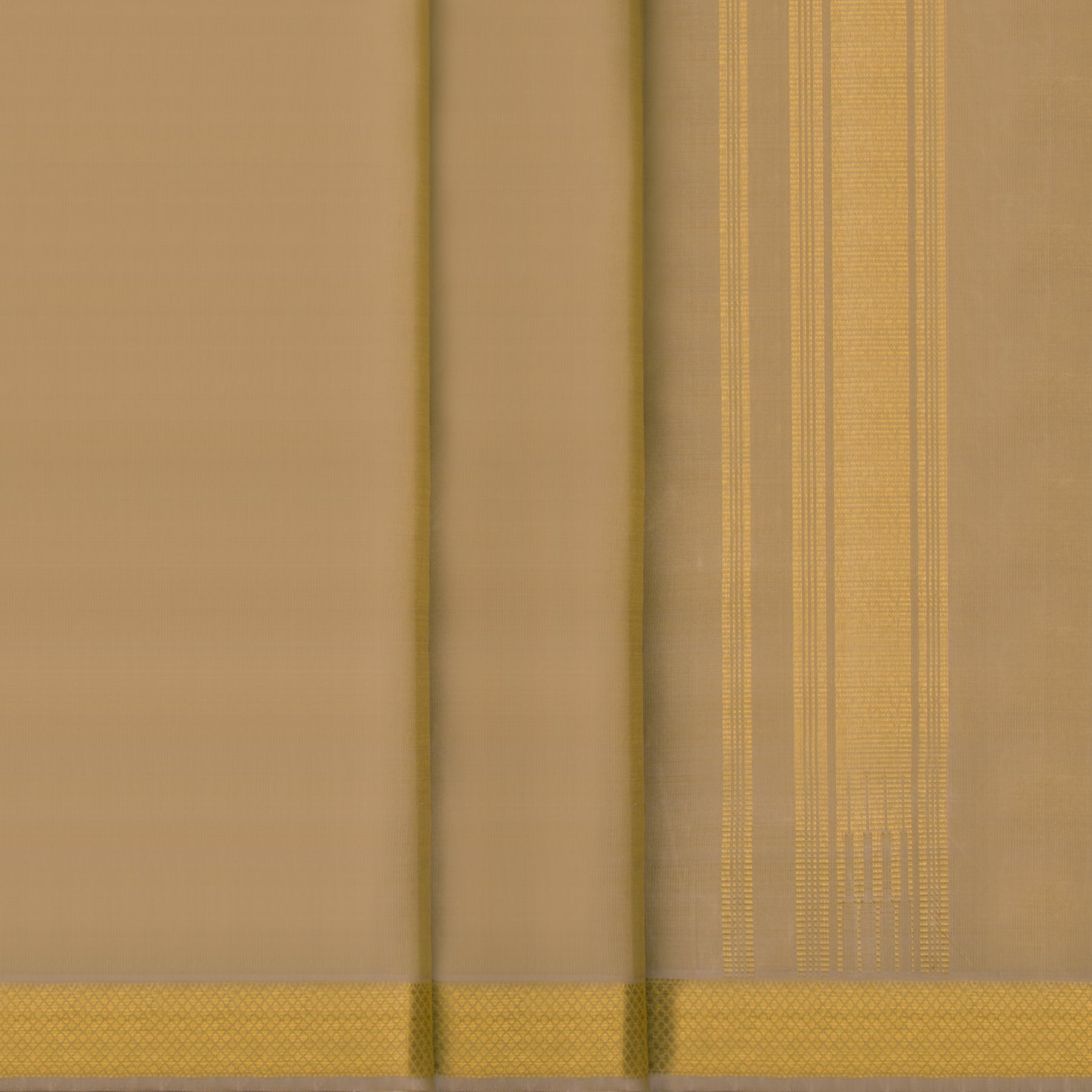 Kanakavalli Kanjivaram Silk Angavastram Set 23-110-HA001-03875 - Pleated View