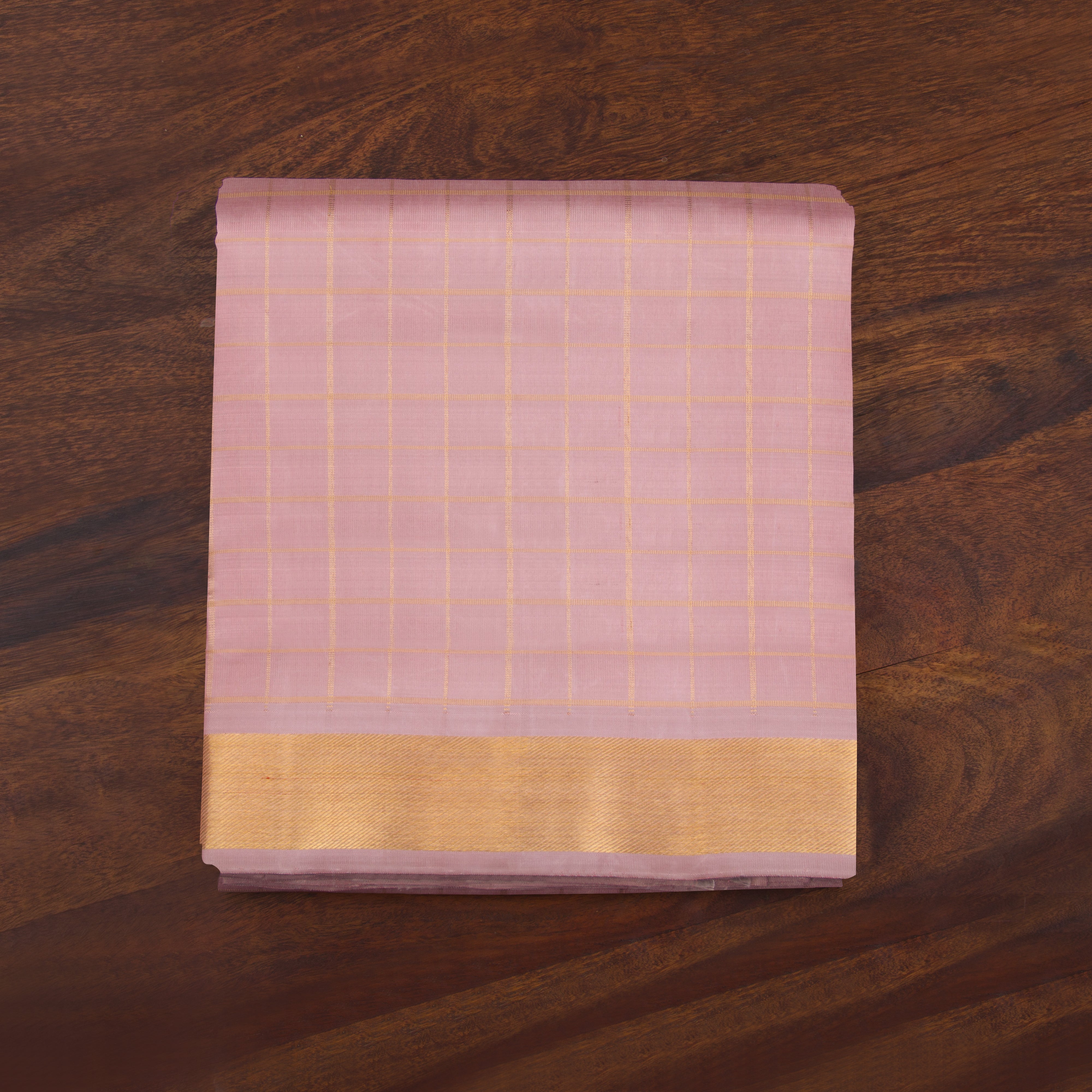 Kanakavalli Kanjivaram Silk Angavastram Set 23-110-HA001-05133 - Folded View