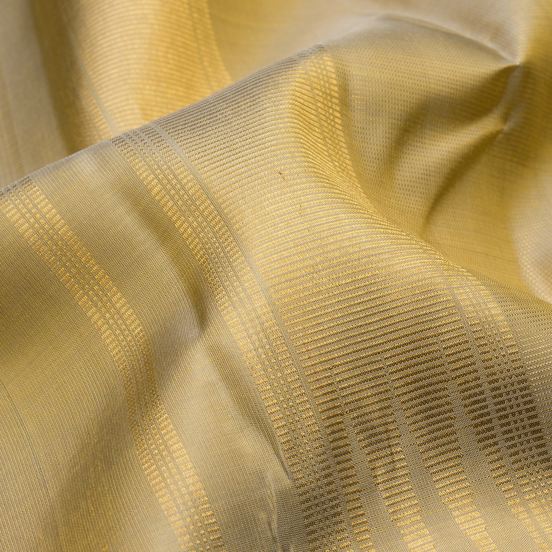 Kanakavalli Kanjivaram Silk Angavastram Set 23-110-HA001-05438 - Detail Fabric View