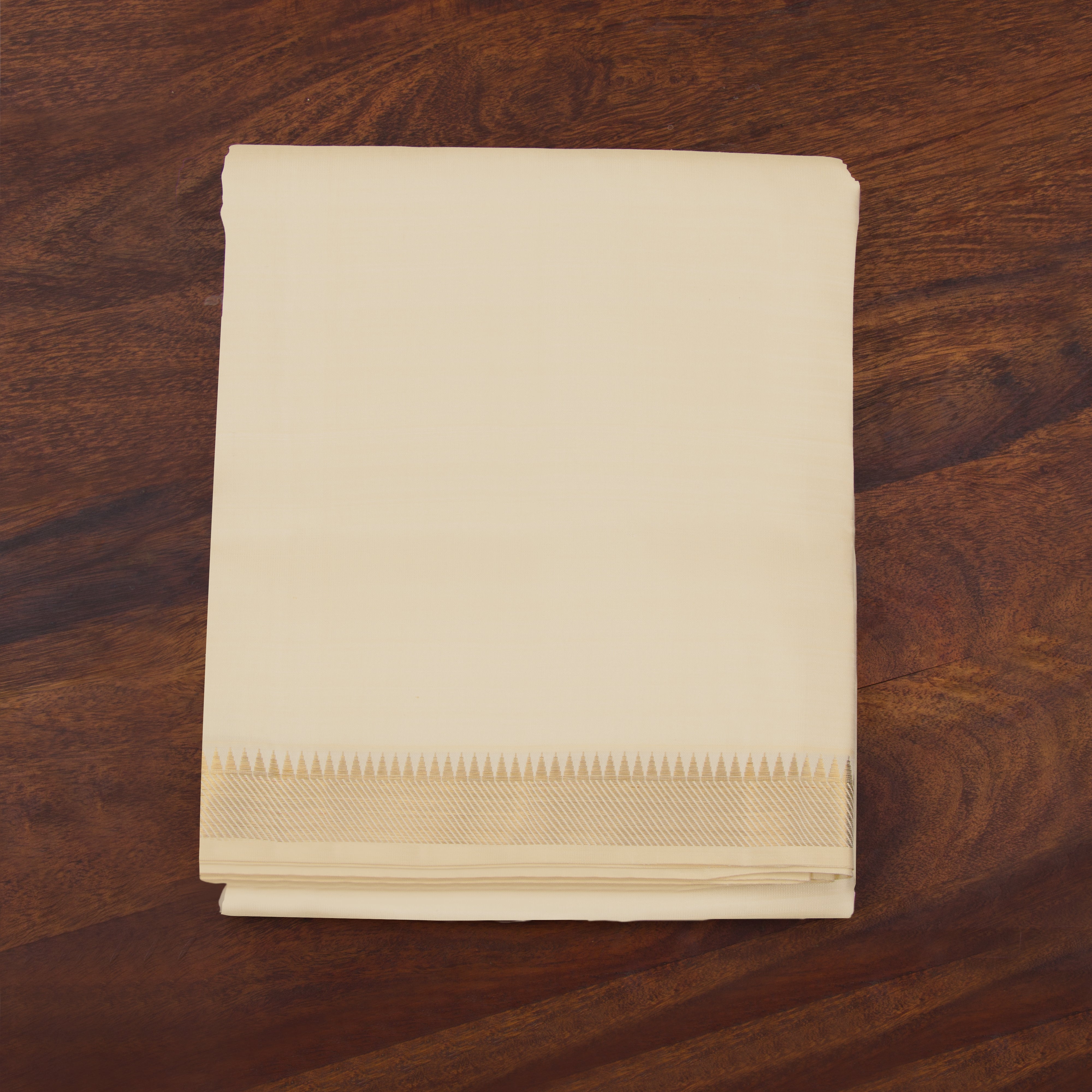 Kanakavalli Kanjivaram Silk Angavastram Set 23-110-HA001-06332 - Folded View
