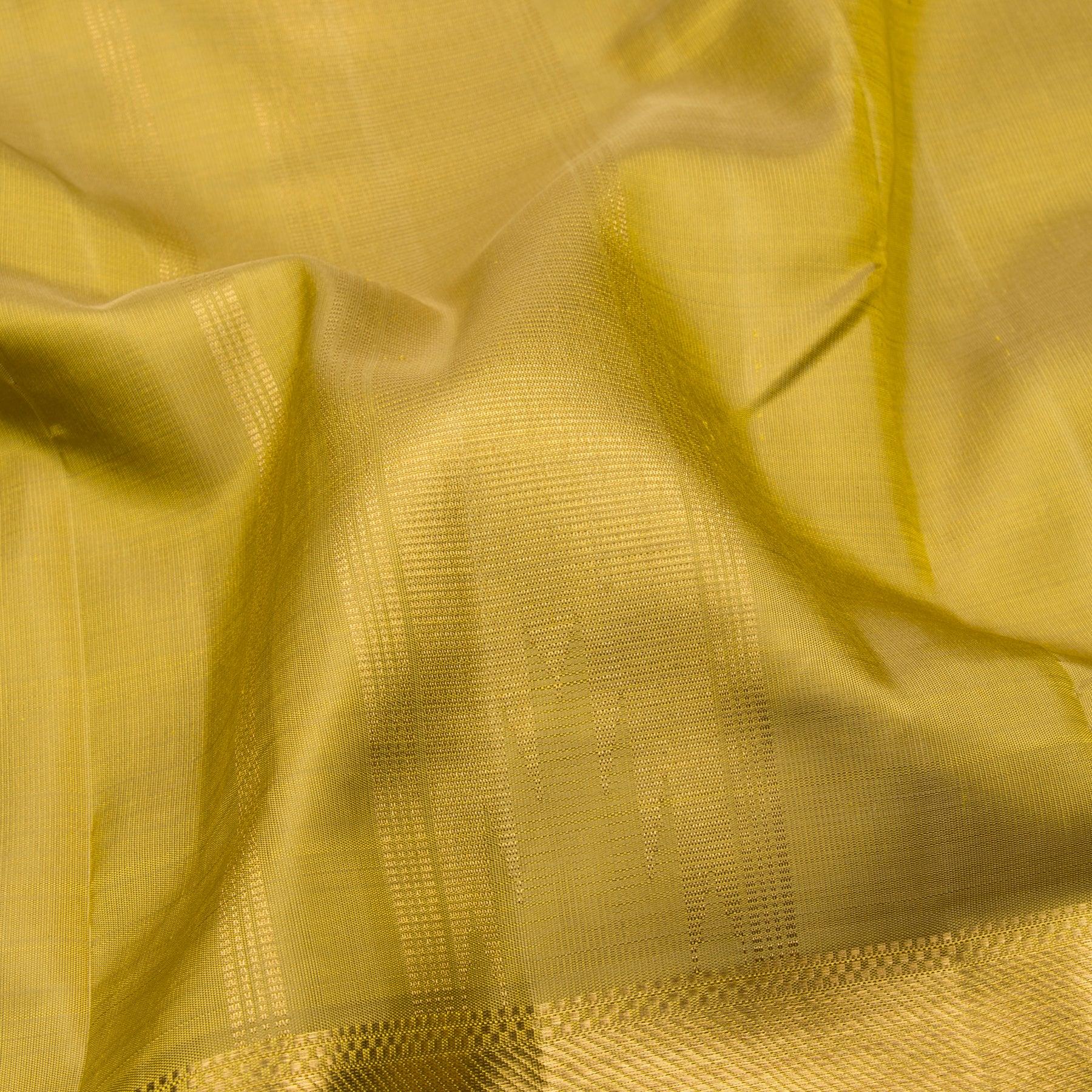 Kanakavalli Kanjivaram Silk Angavastram Set 23-110-HA001-10068 - Detail Fabric View