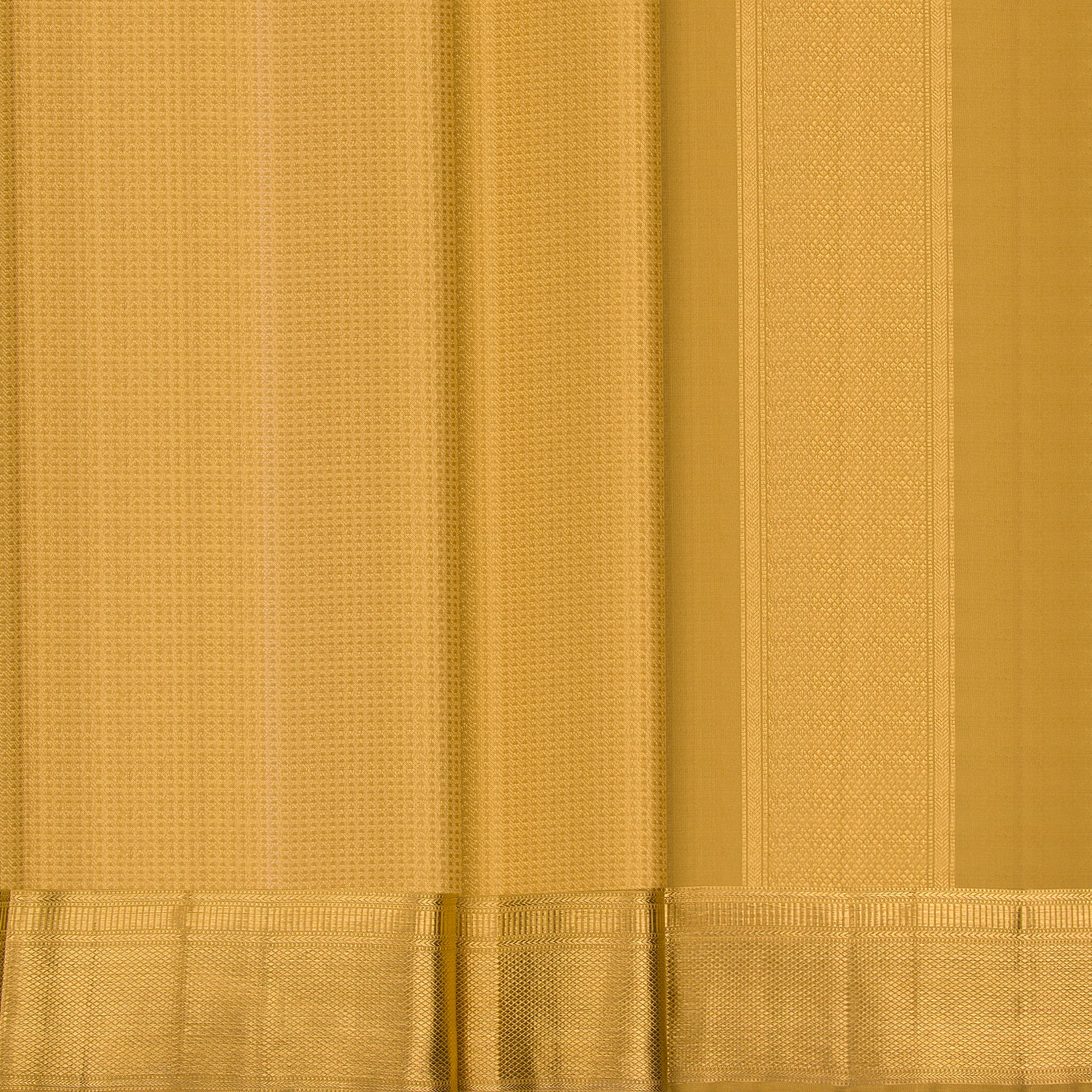 Kanakavalli Kanjivaram Silk Angavastram Set 23-110-HA001-10450 - Pleated View