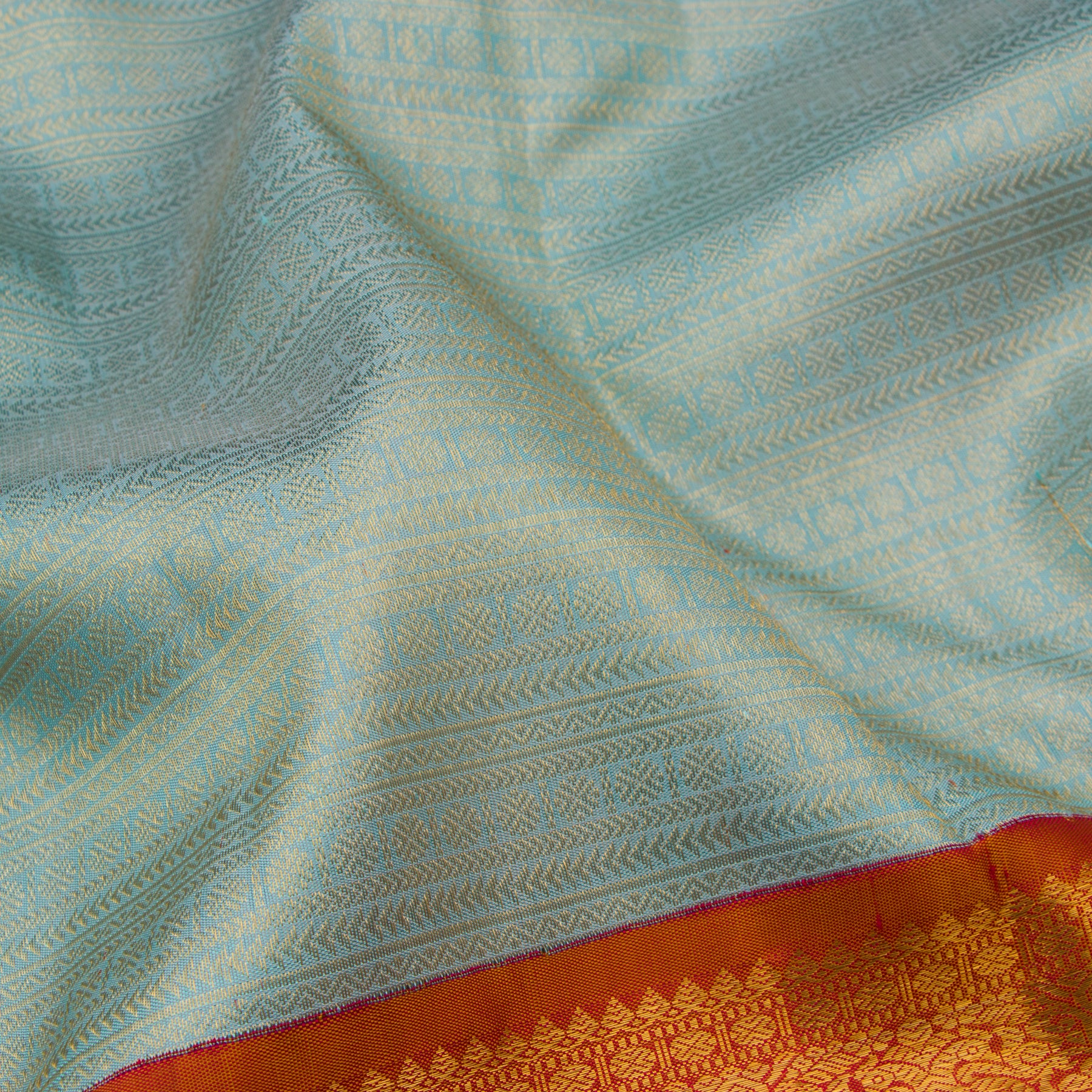 Kanakavalli Kanjivaram Silk Sari 23-110-HS001-00066 - Fabric View