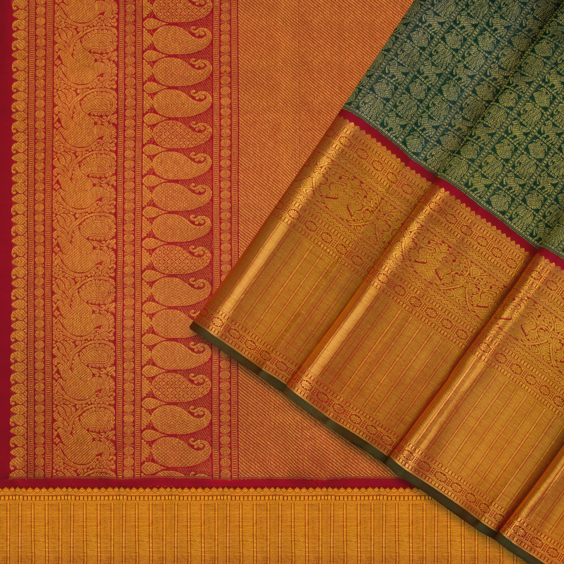 Kanakavalli Kanjivaram Silk Sari 23-110-HS001-00977 - Cover View
