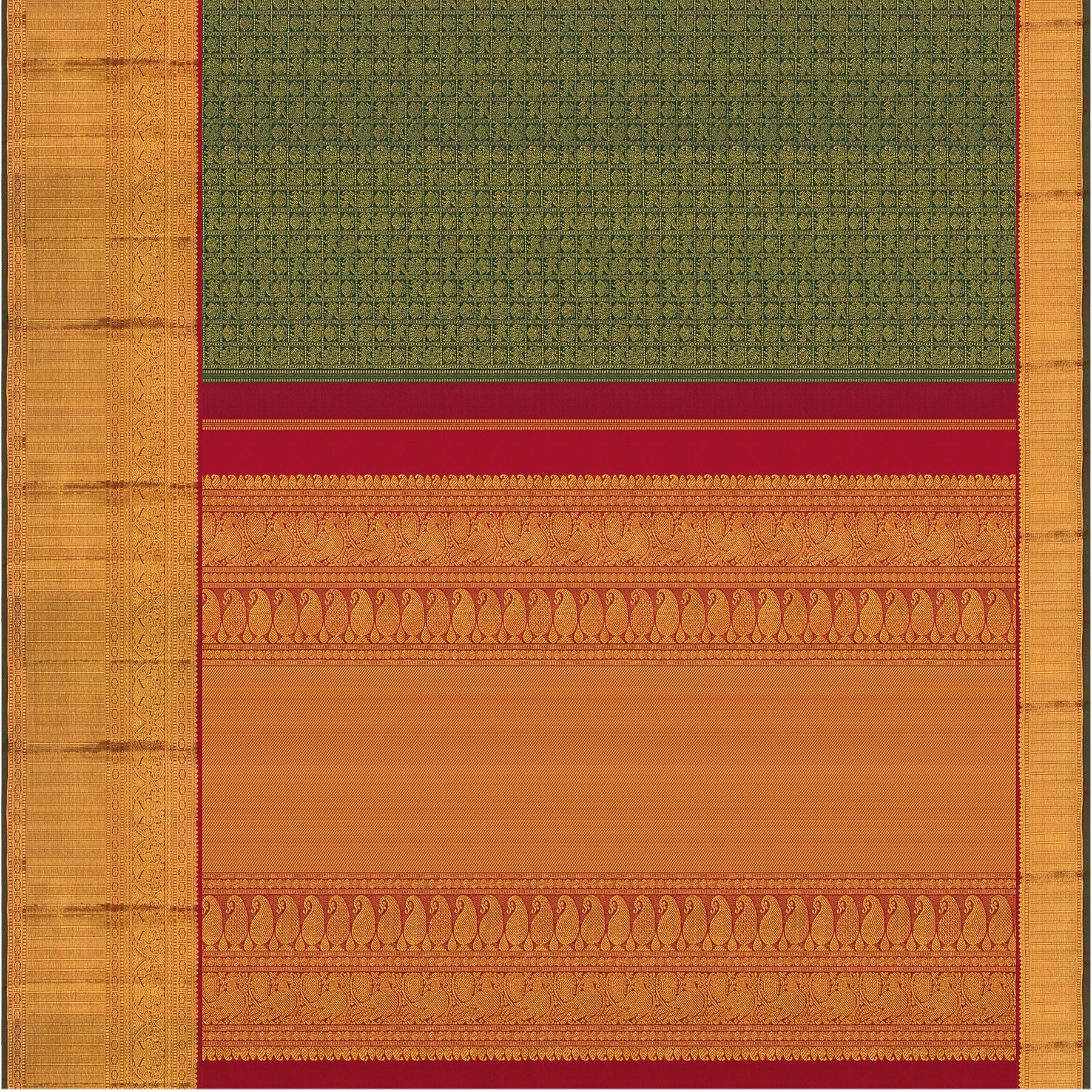 Kanakavalli Kanjivaram Silk Sari 23-110-HS001-00977 - Full View
