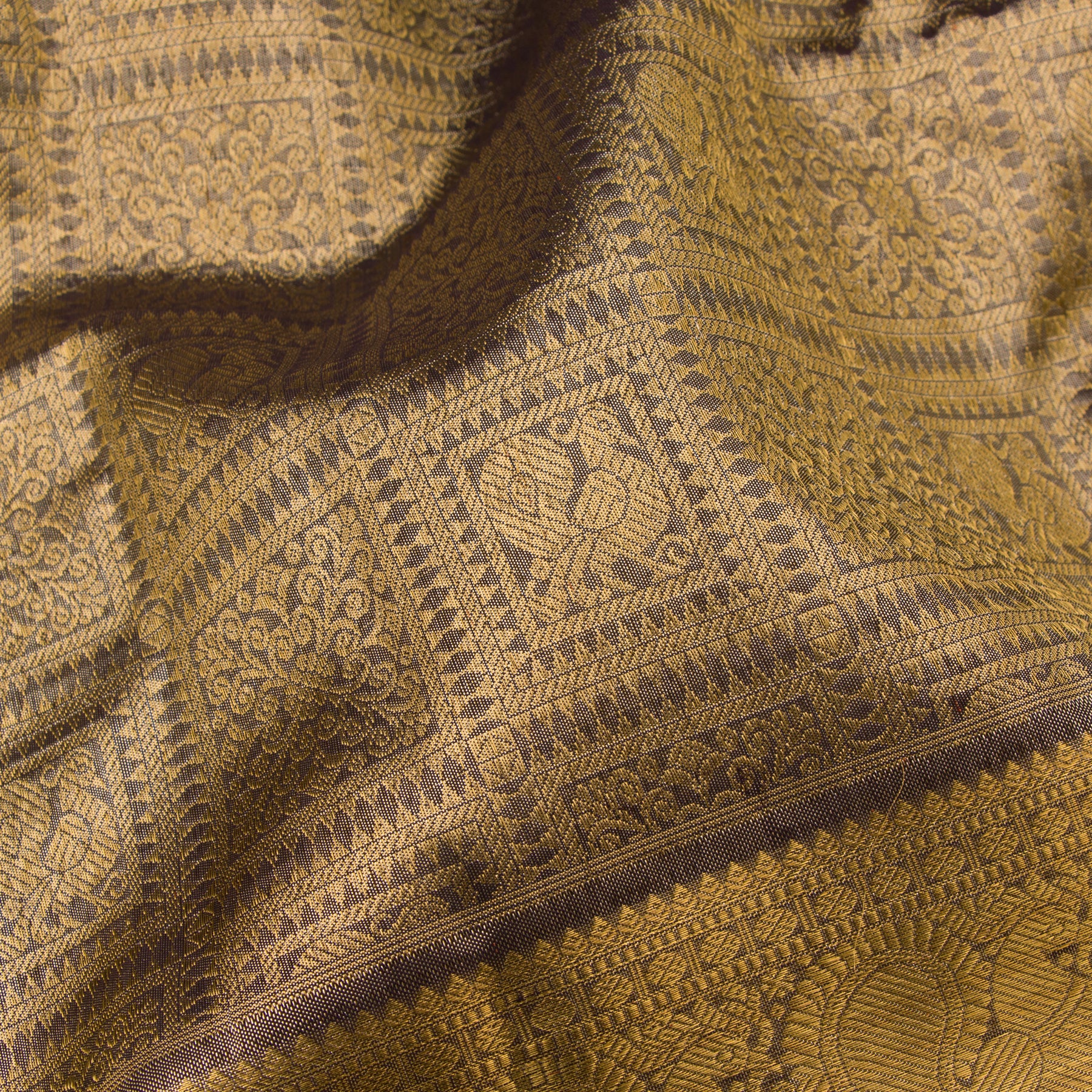 Kanakavalli Kanjivaram Silk Sari 23-110-HS001-02961 - Fabric View