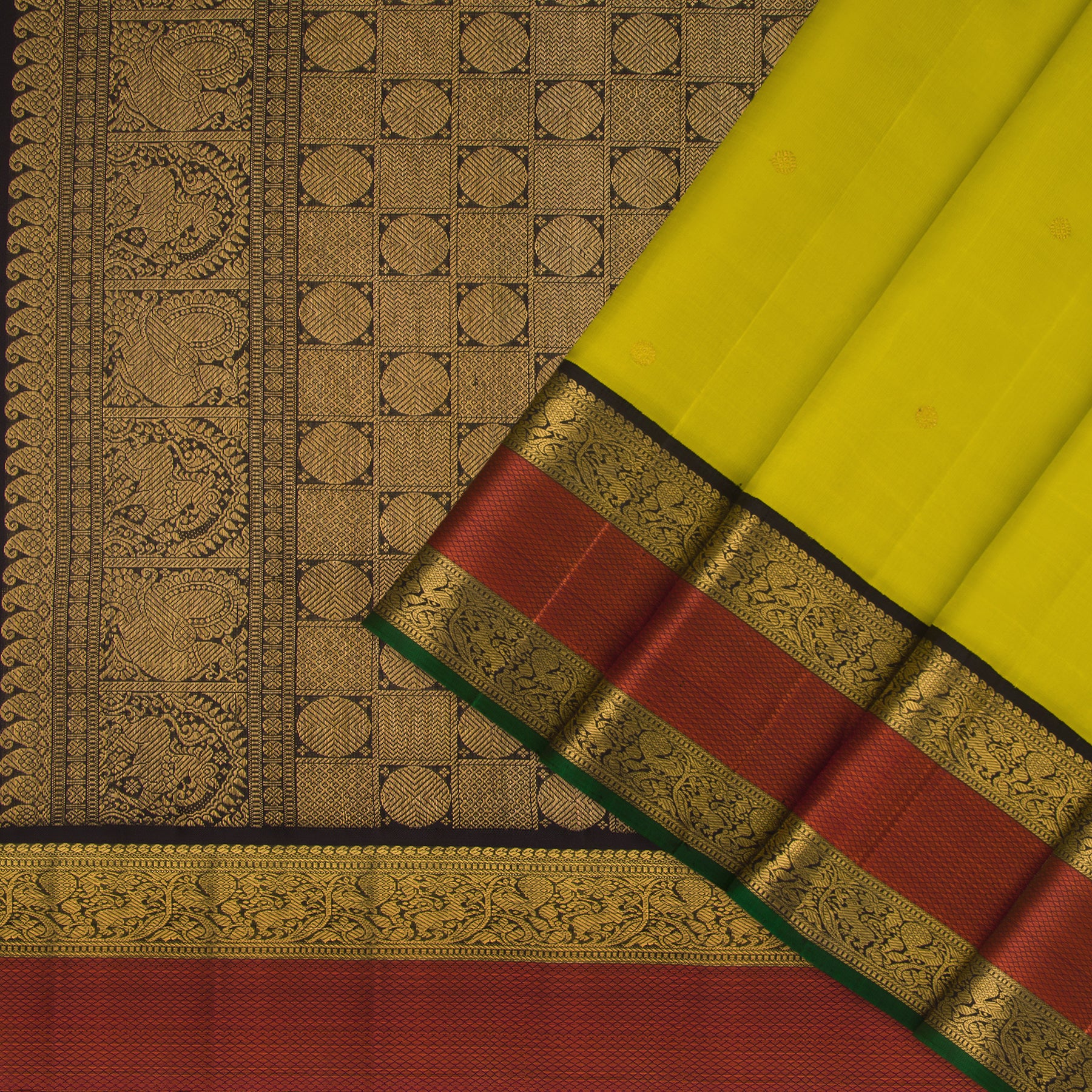 Kanakavalli Kanjivaram Silk Sari 23-110-HS001-02980 - Cover View