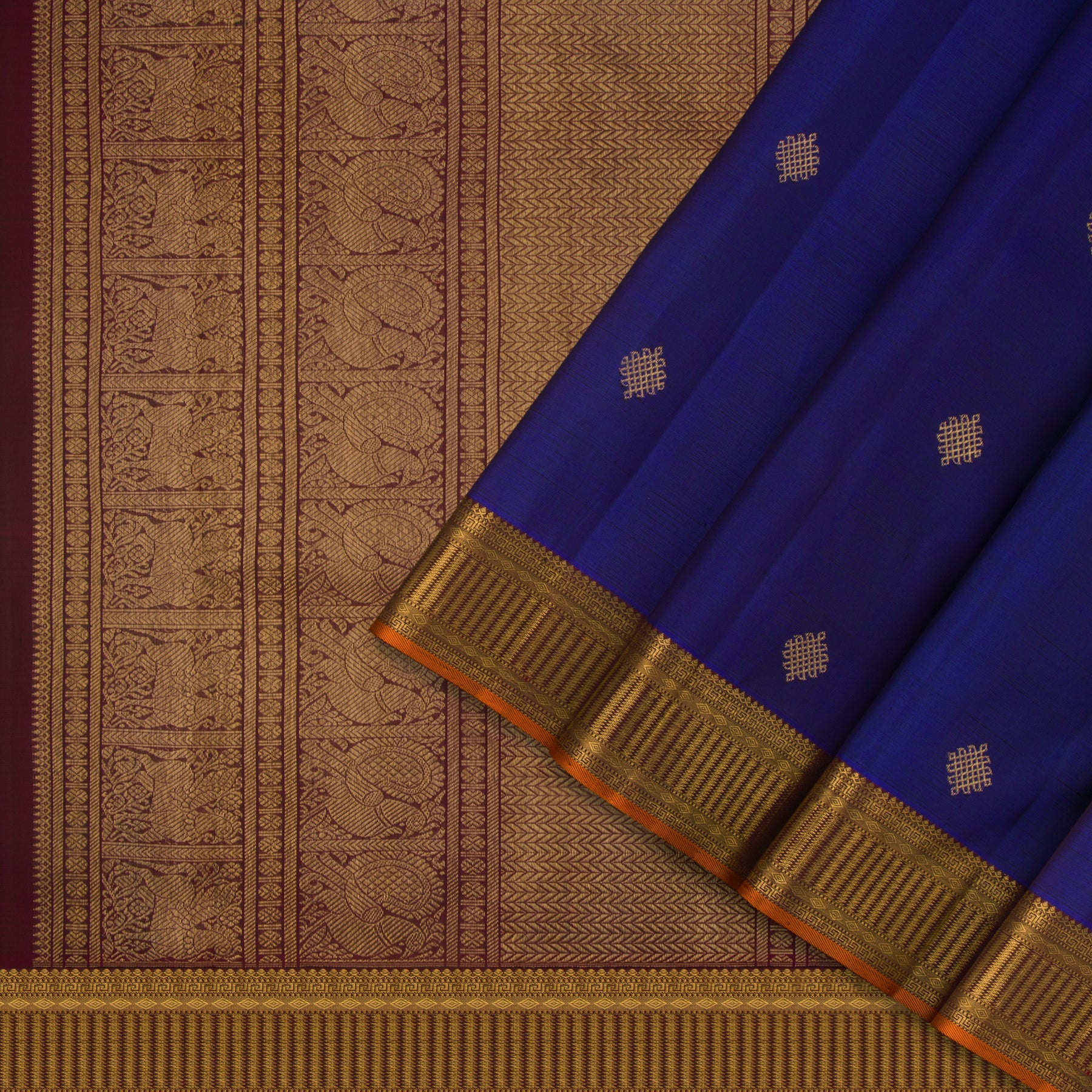 Kanakavalli Kanjivaram Silk Sari 23-110-HS001-03044 - Cover View