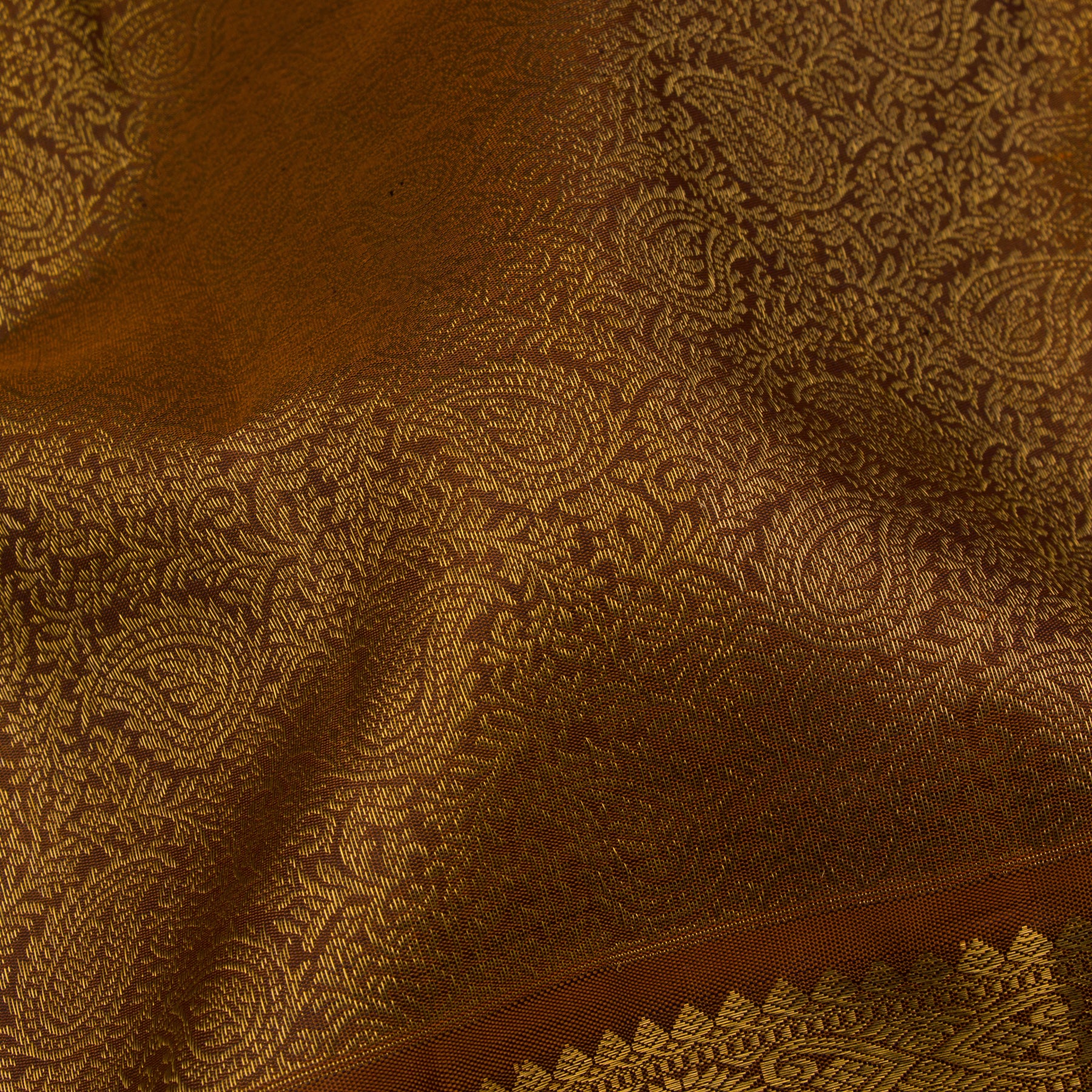 Kanakavalli Kanjivaram Silk Sari 23-110-HS001-03070 - Fabric View