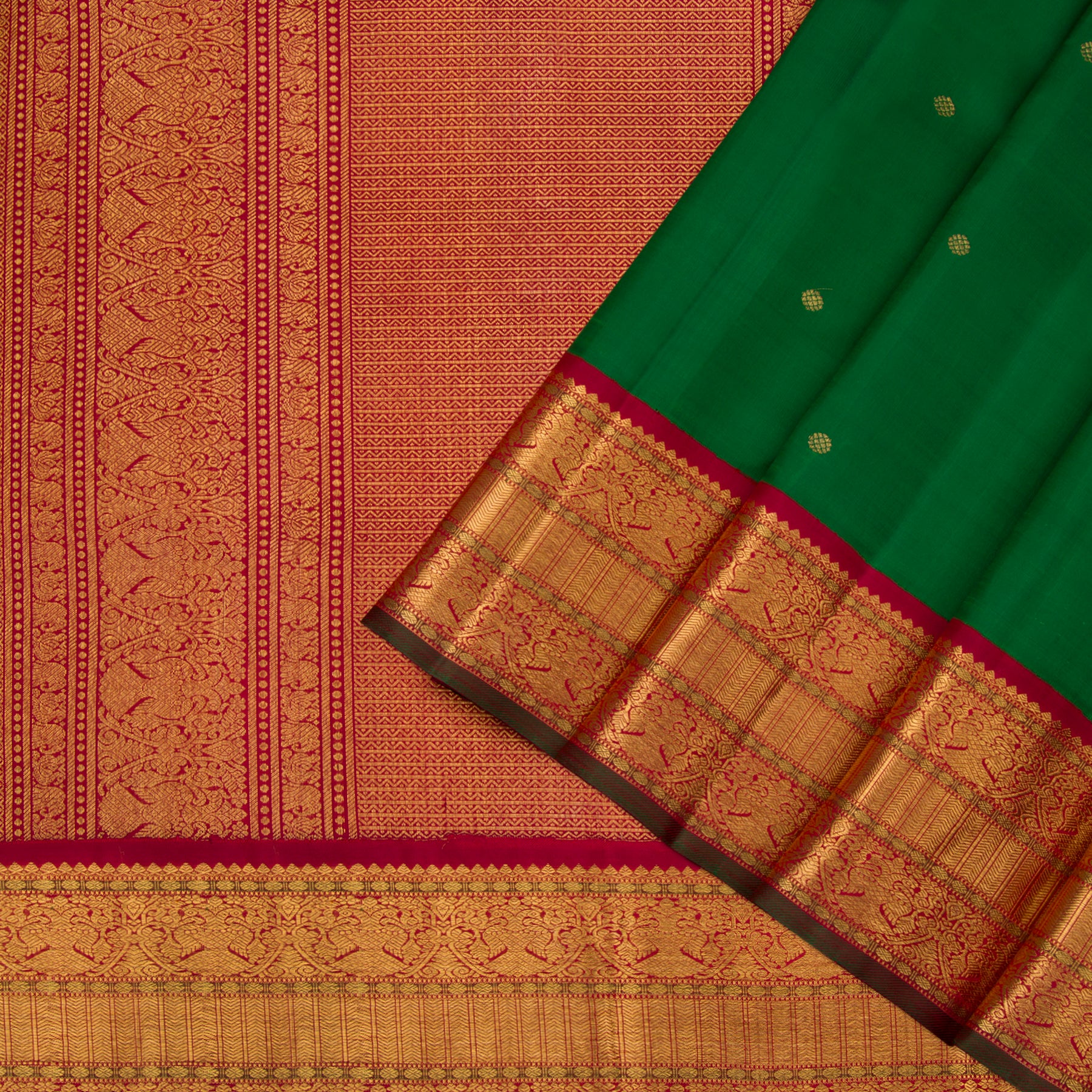 Kanakavalli Kanjivaram Silk Sari 23-110-HS001-07022 - Cover View