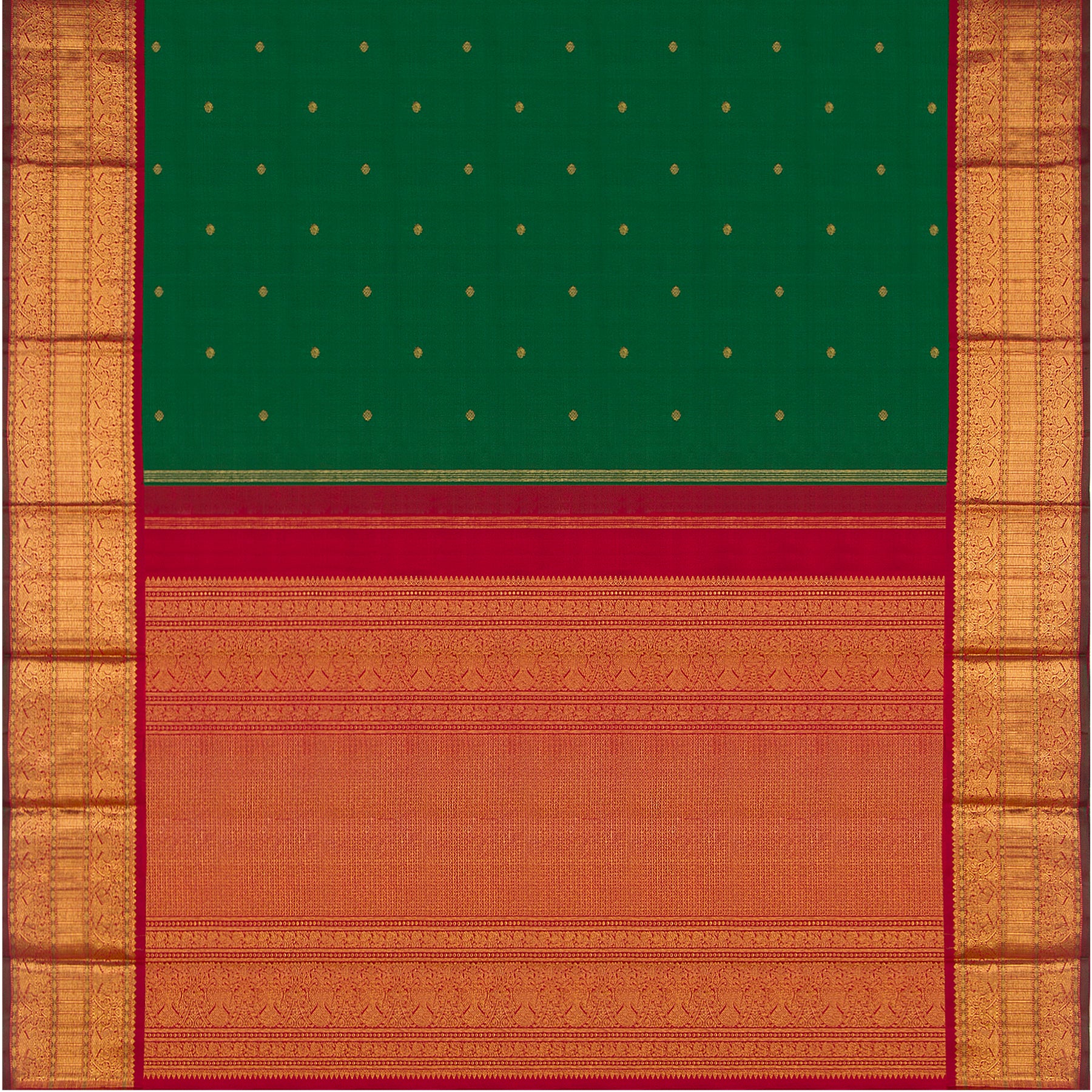 Kanakavalli Kanjivaram Silk Sari 23-110-HS001-07022 - Full View