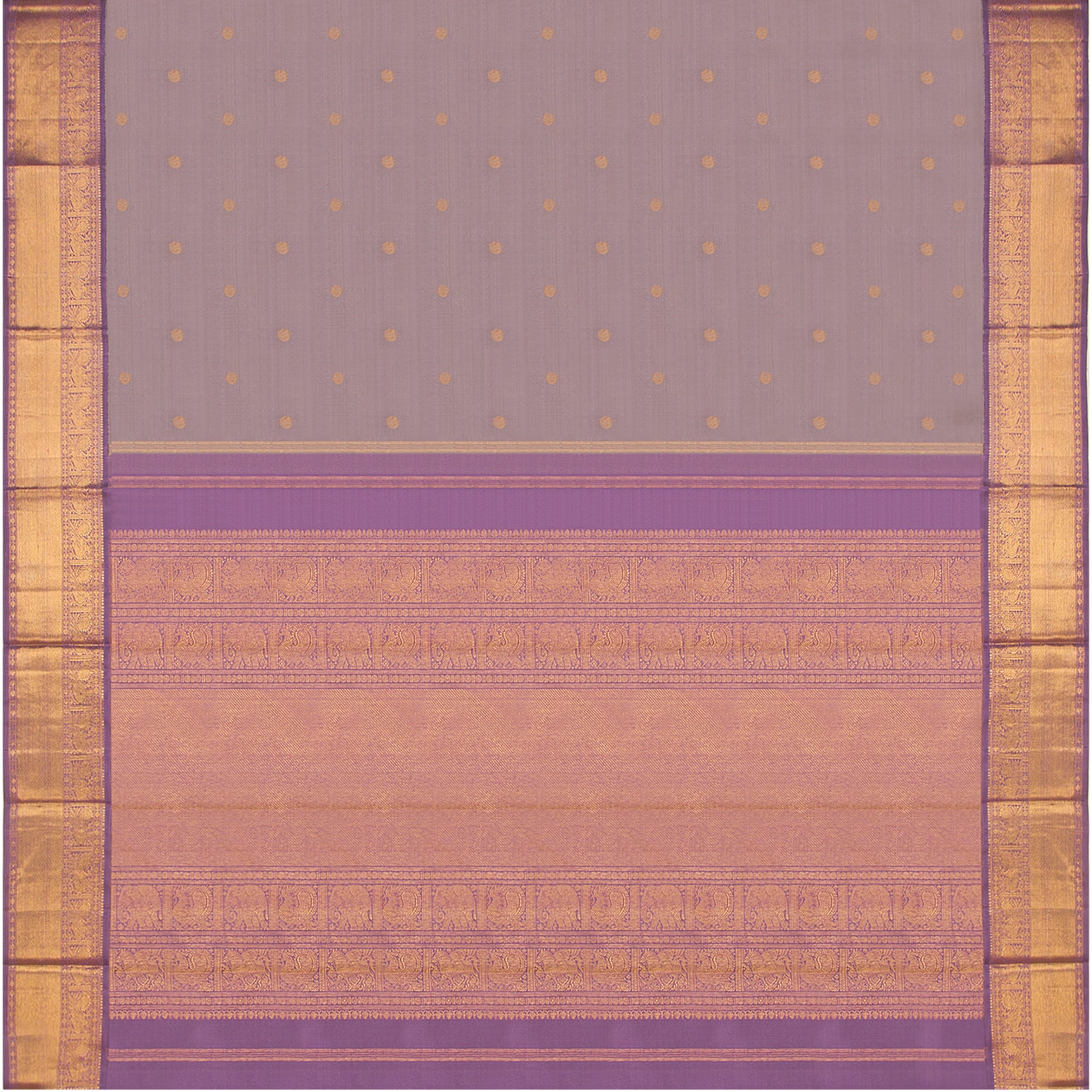 Kanakavalli Kanjivaram Silk Sari 23-110-HS001-08260 - Full View