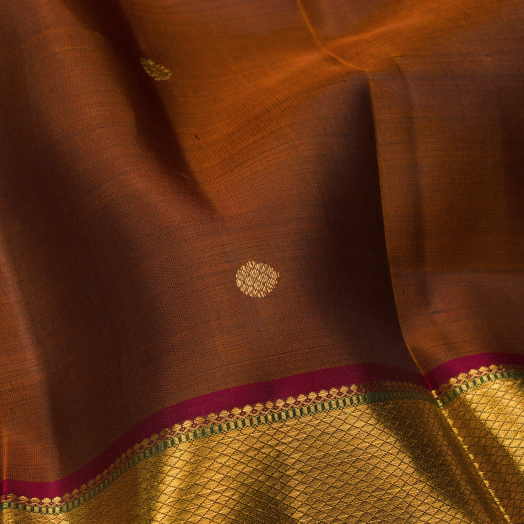 Kanakavalli Kanjivaram Silk Sari 23-110-HS001-08276 - Fabric View