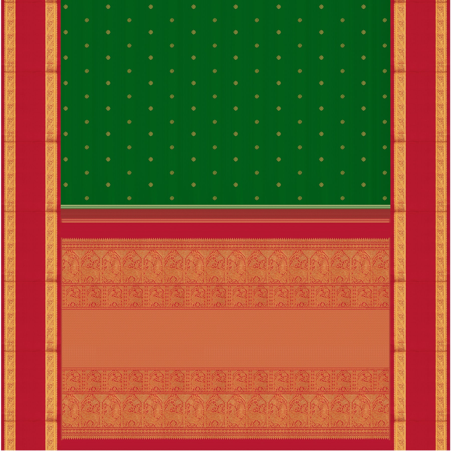 Kanakavalli Kanjivaram Silk Sari 23-110-HS001-08290 - Full View