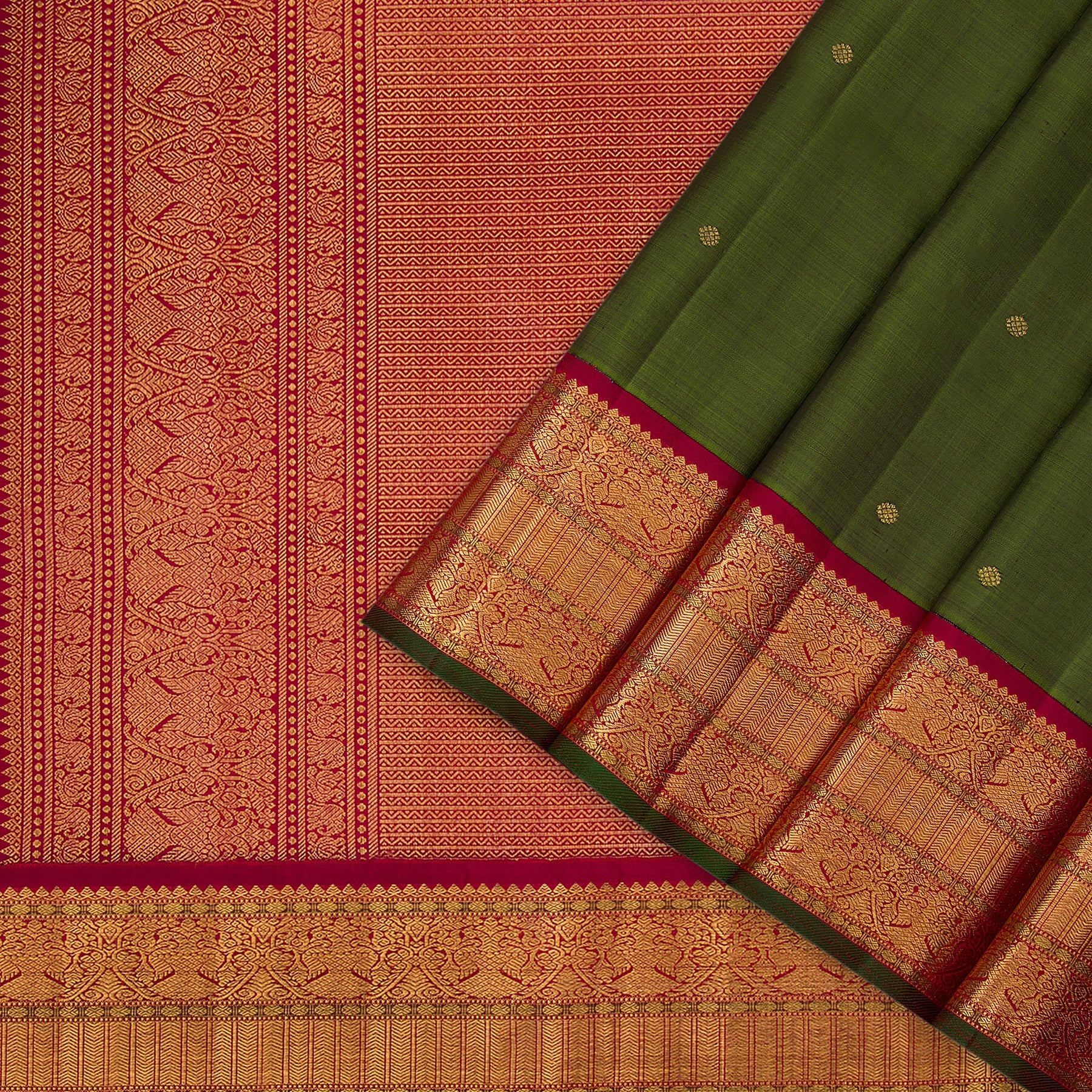 Kanakavalli Kanjivaram Silk Sari 23-110-HS001-08306 - Cover View