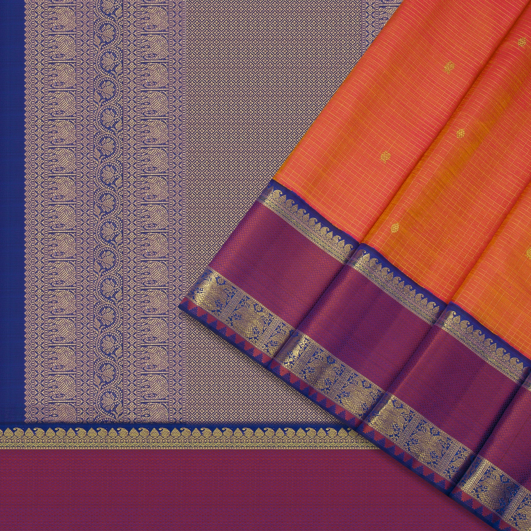 Kanakavalli Kanjivaram Silk Sari 23-110-HS001-08310 - Cover View