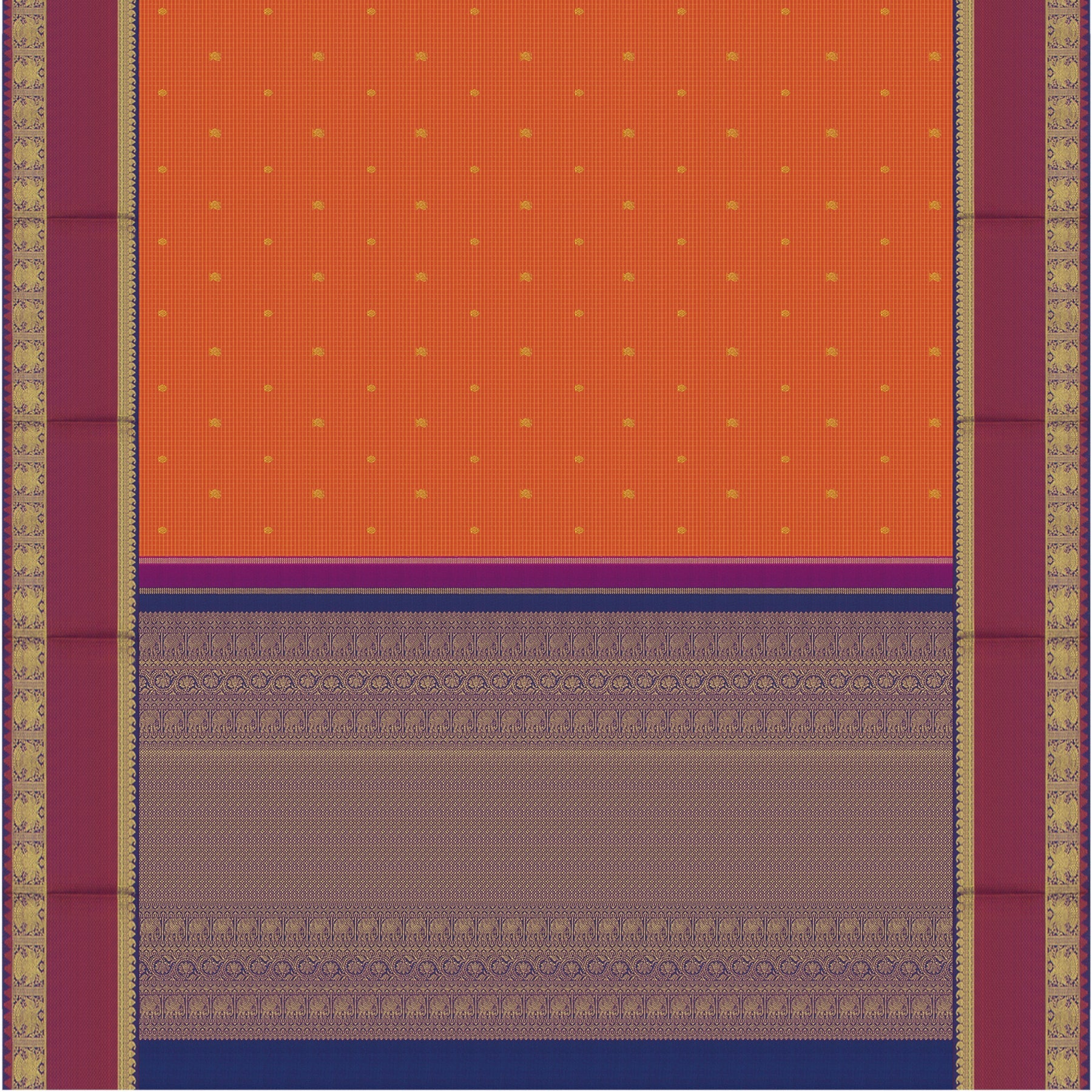 Kanakavalli Kanjivaram Silk Sari 23-110-HS001-08310 - Full View