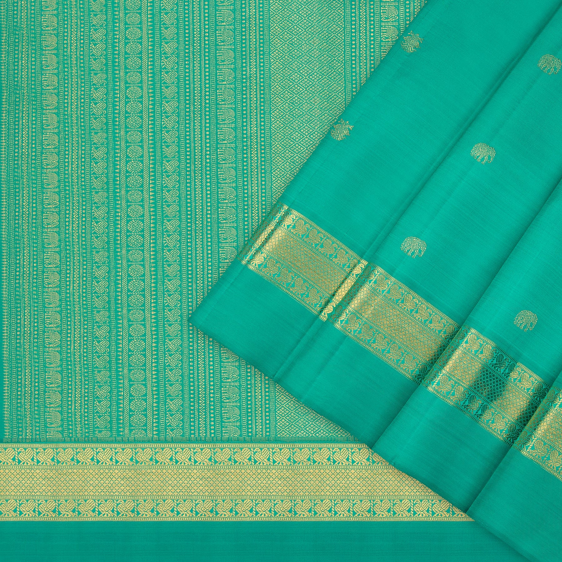 Kanakavalli Kanjivaram Silk Sari 23-110-HS001-09942 - Cover View