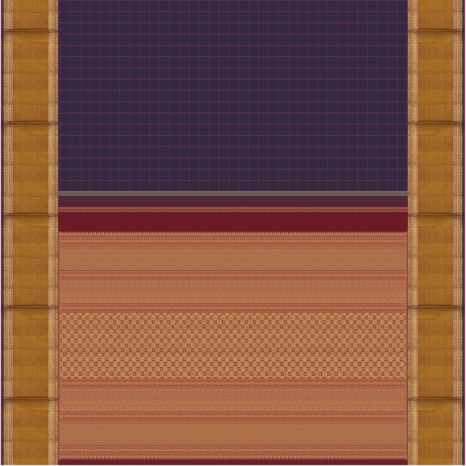 Kanakavalli Kanjivaram Silk Sari 23-110-HS001-09962 - Full View