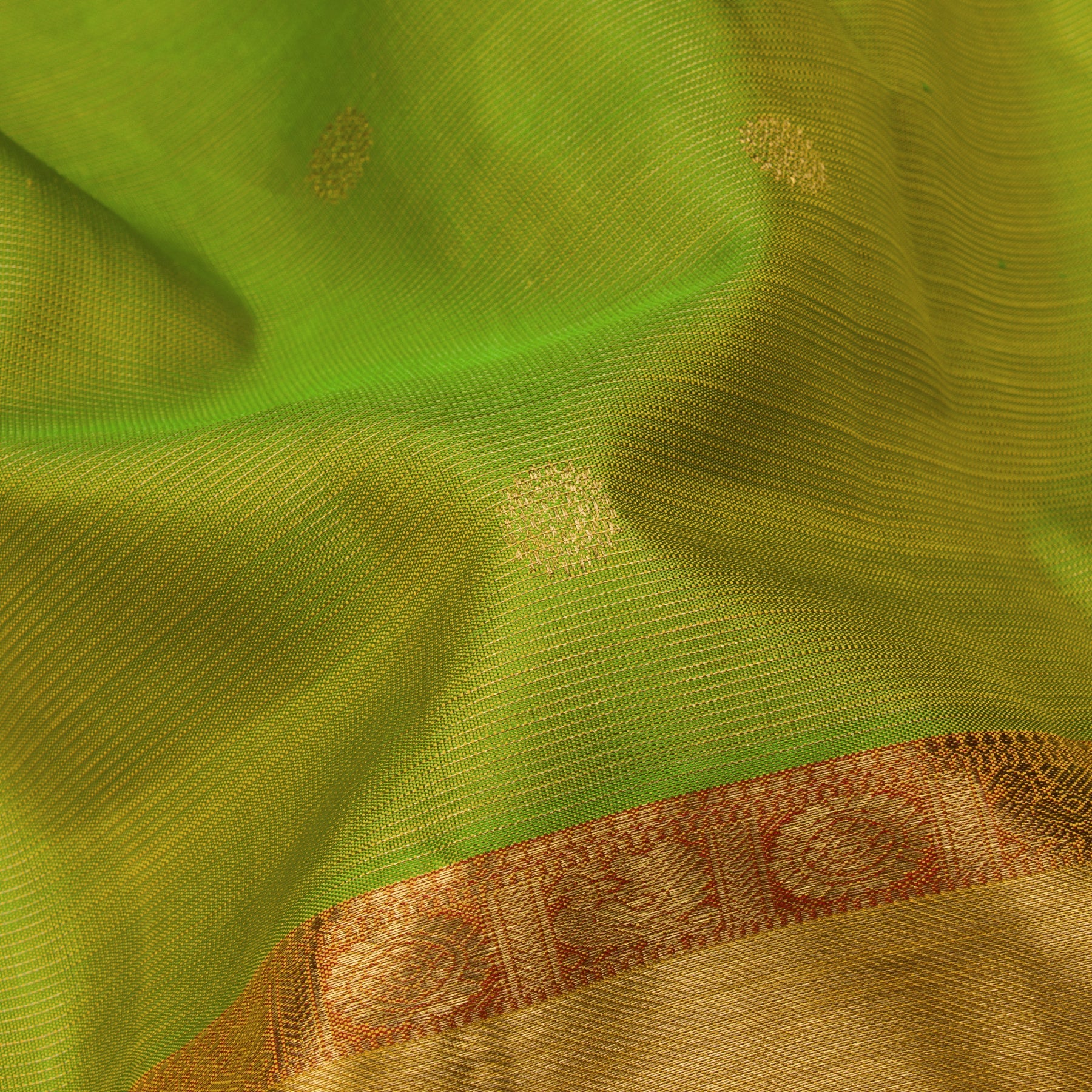 Kanakavalli Kanjivaram Silk Sari 23-110-HS001-11464 - Fabric View