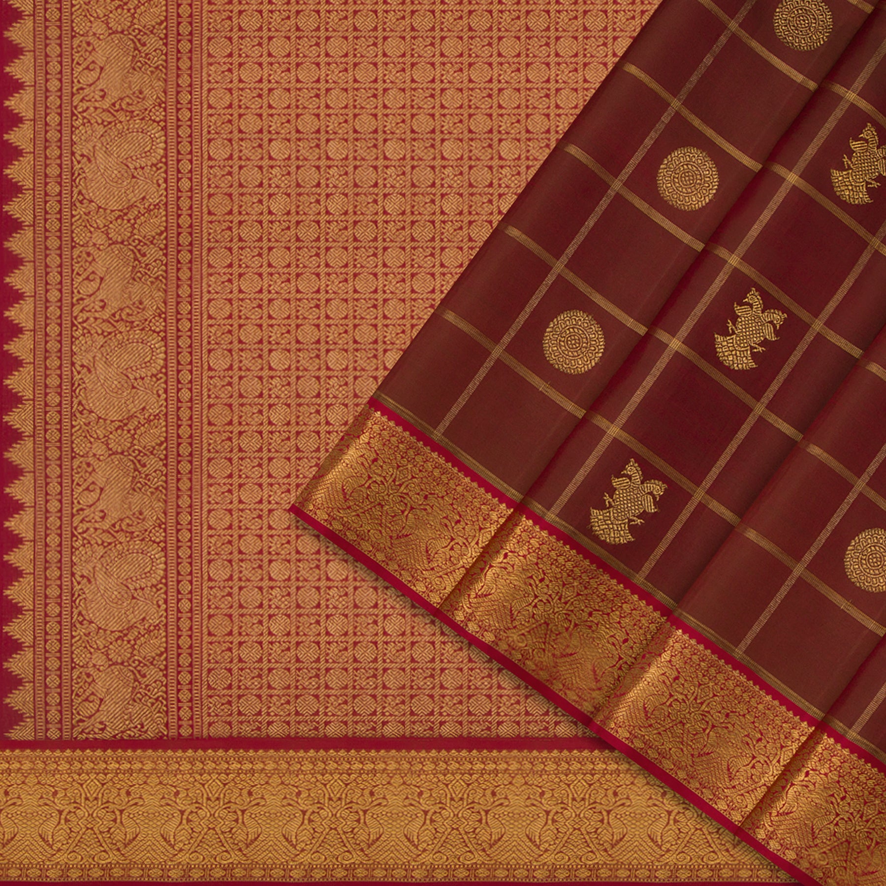 Kanakavalli Kanjivaram Silk Sari 23-110-HS001-12263 - Cover View