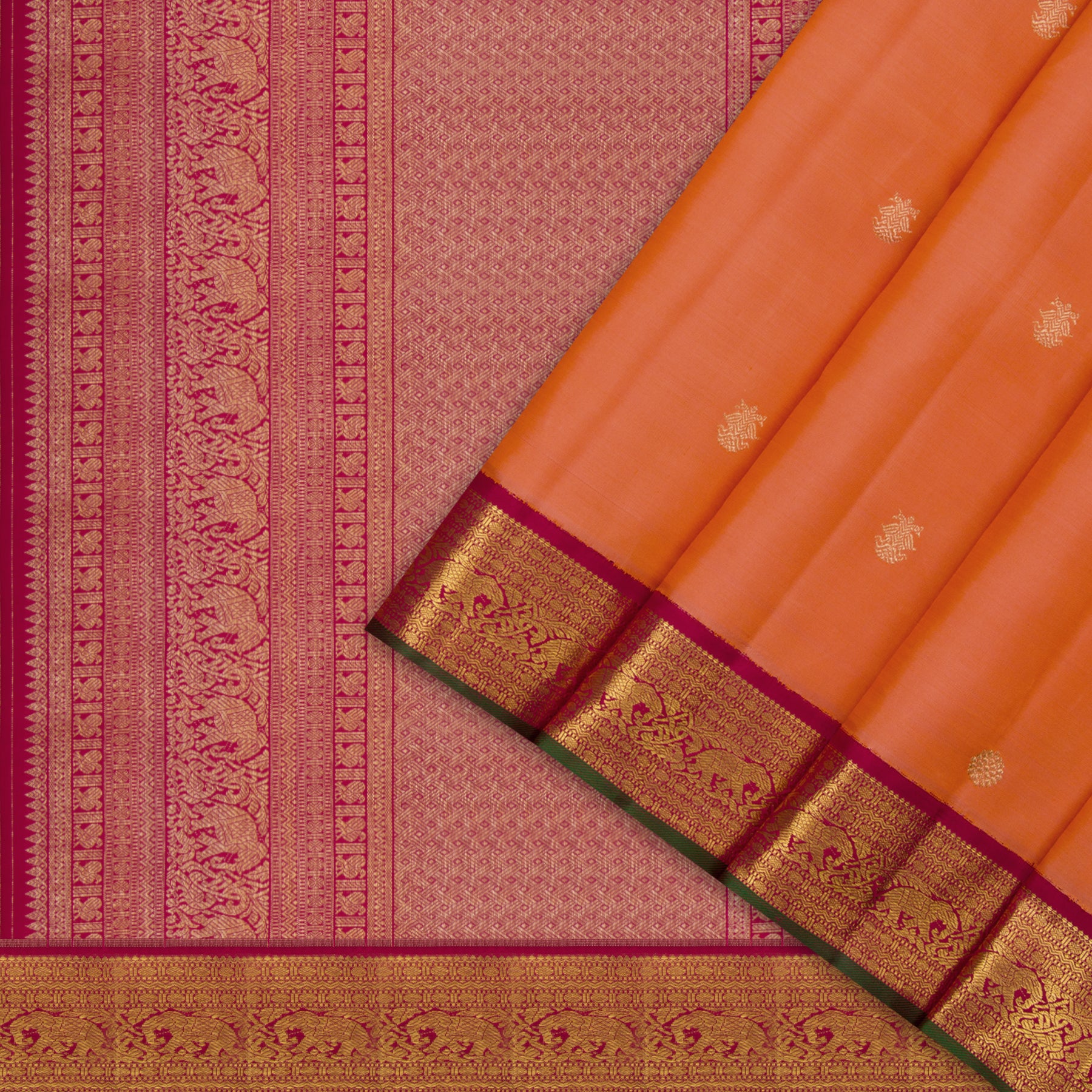 Kanakavalli Kanjivaram Silk Sari 23-110-HS001-13586 - Cover View
