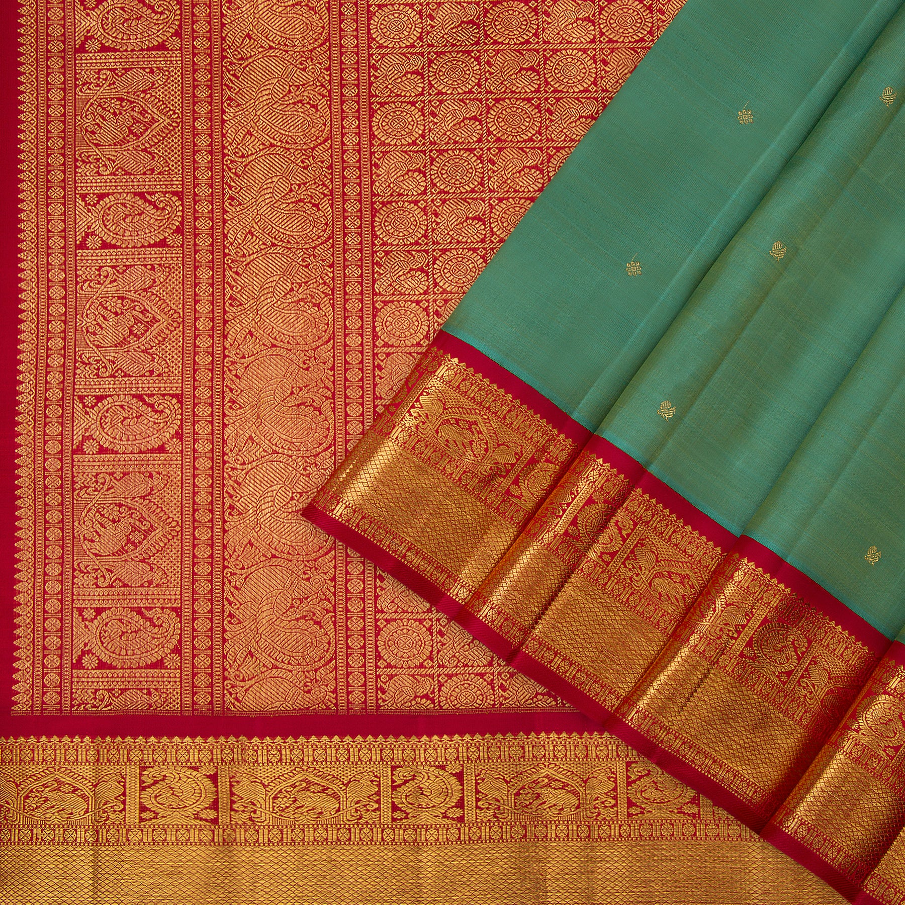 Kanakavalli Kanjivaram Silk Sari 23-110-HS001-14278 - Cover View