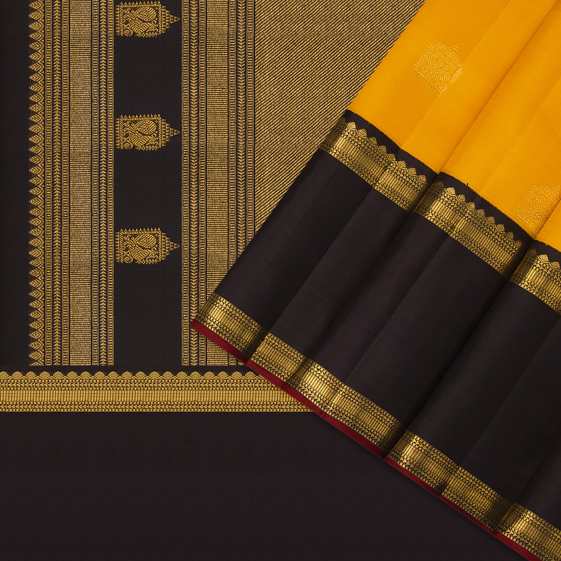 Kanakavalli Kanjivaram Silk Sari 23-110-HS001-14332 - Cover View