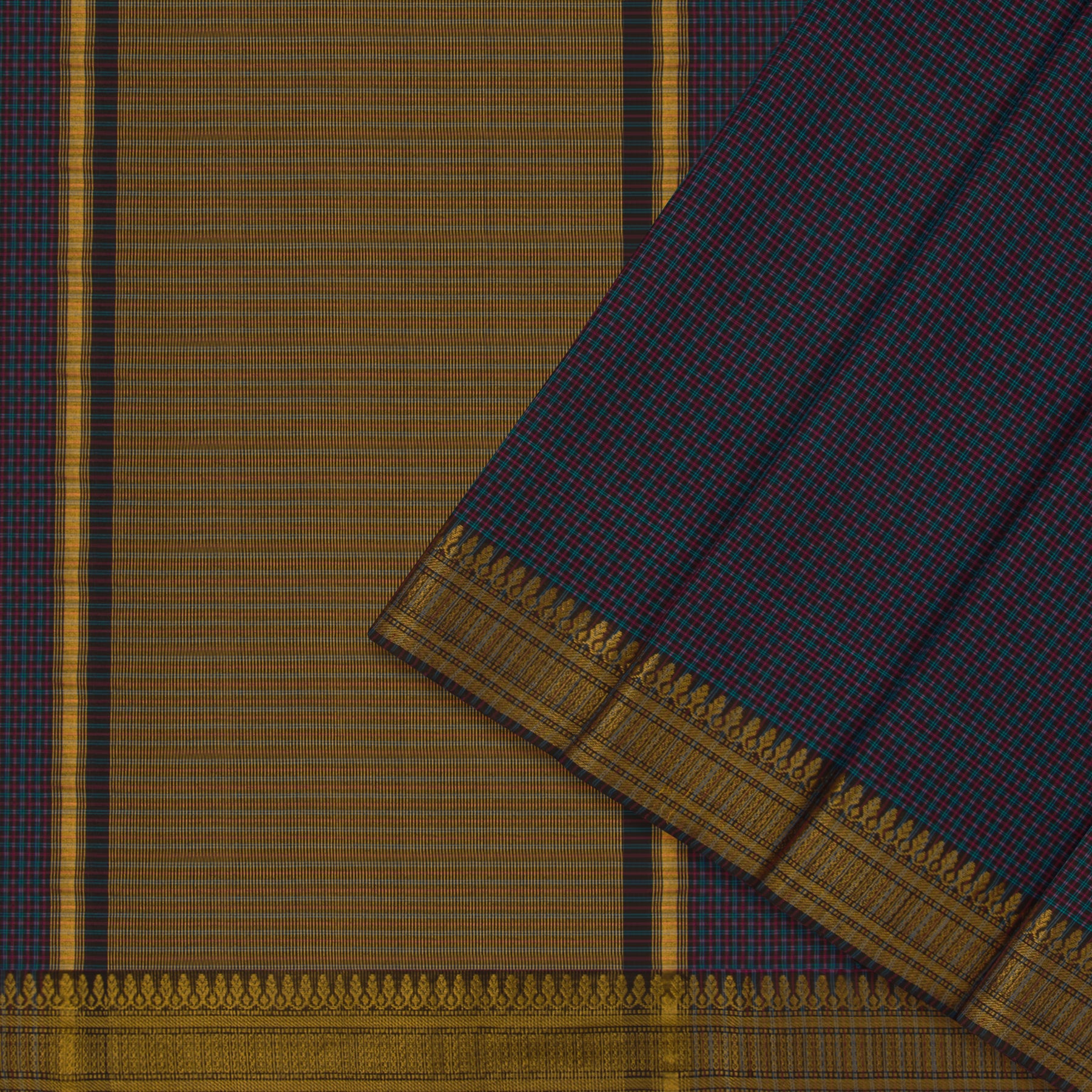 Kanakavalli Mangalgiri Cotton Sari 23-261-HS003-04164 - Cover View