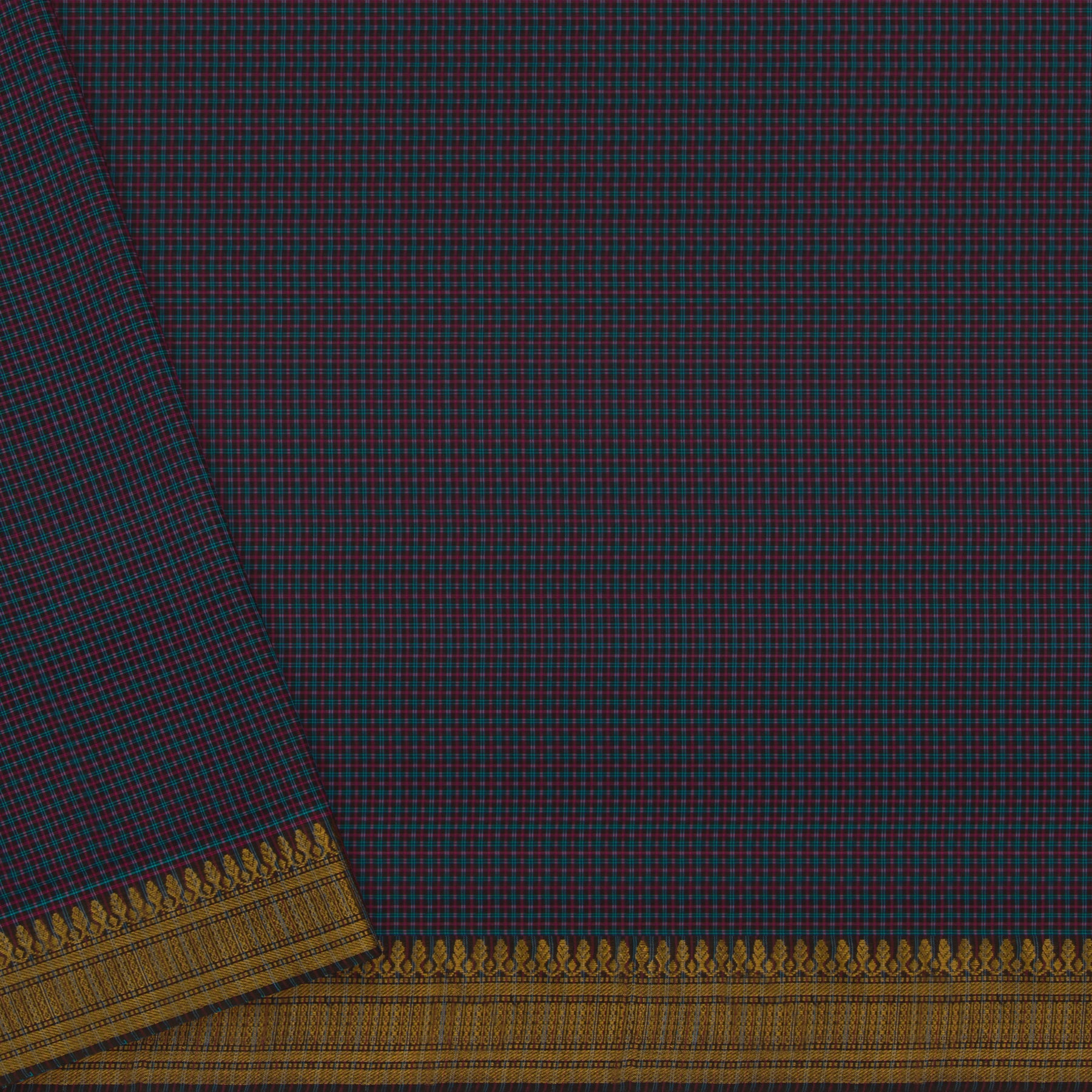 Kanakavalli Mangalgiri Cotton Sari 23-261-HS003-04164 - Blouse view
