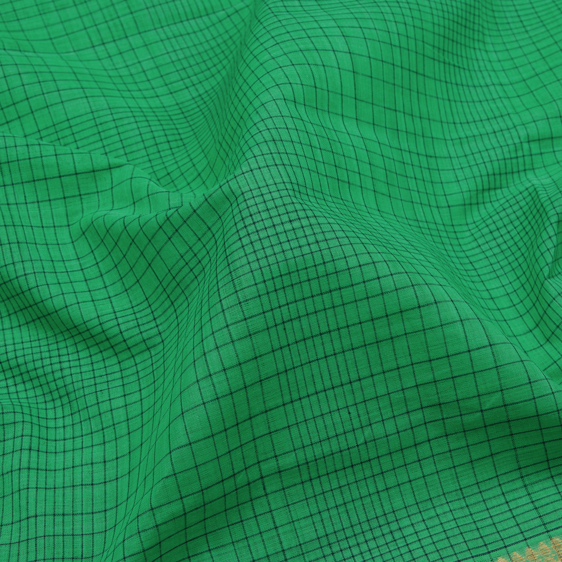 Kanakavalli Mangalgiri Cotton Sari 23-261-HS003-04225 - Fabric View