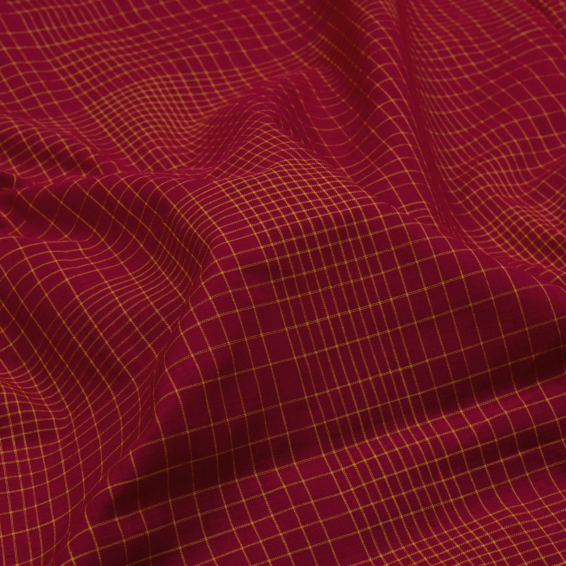 Kanakavalli Mangalgiri Cotton Sari 23-261-HS003-04255 - Fabric View