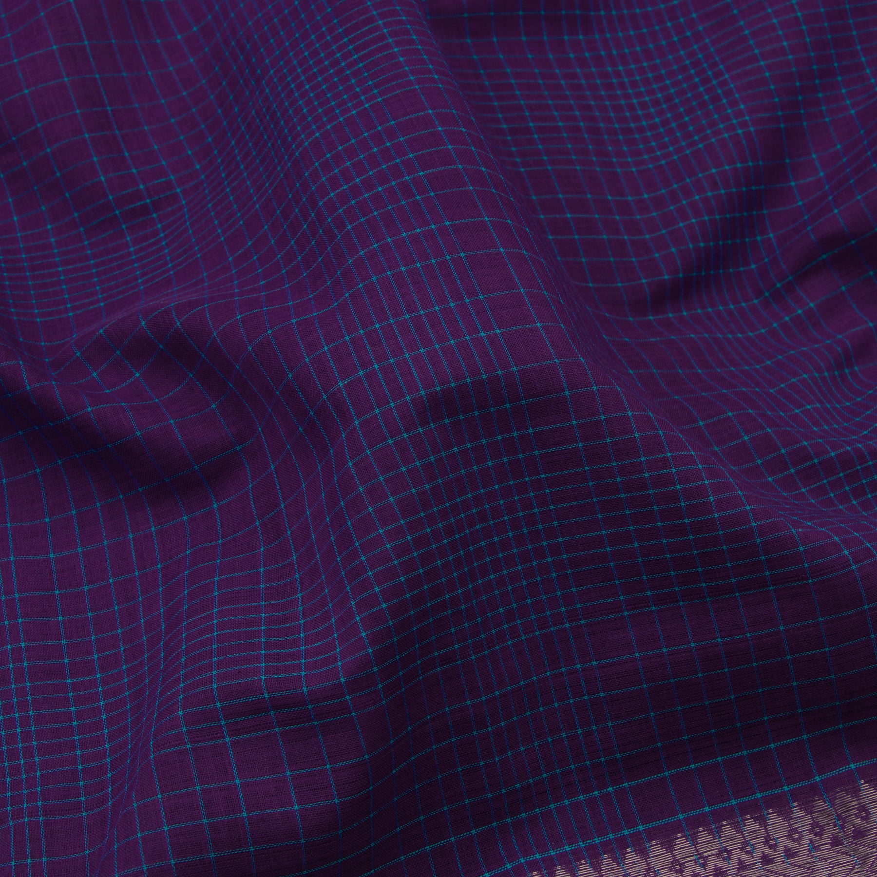 Kanakavalli Mangalgiri Cotton Sari 23-261-HS003-04269 - Fabric View