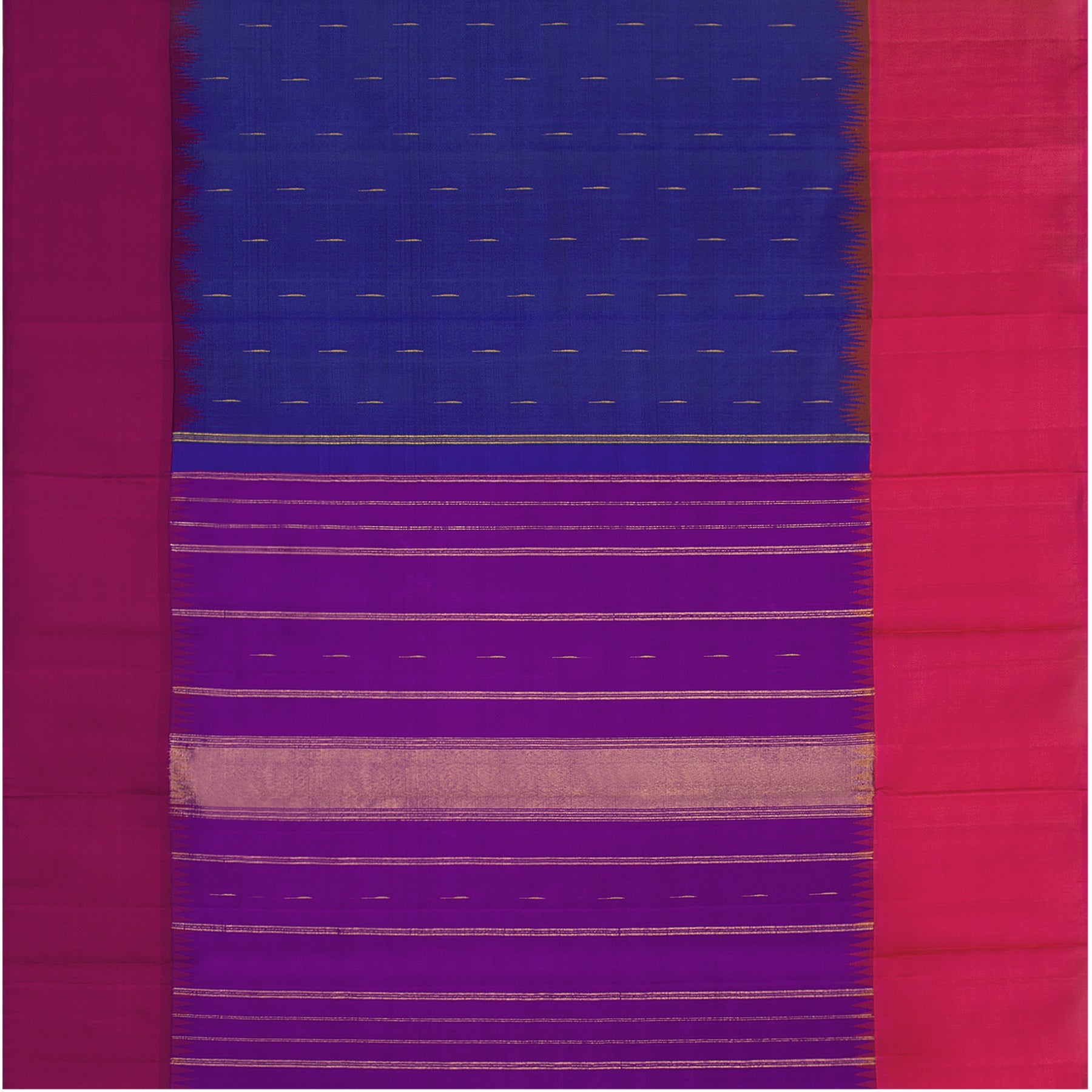 Kanakavalli Kanjivaram Silk Sari 23-560-HS001-02696 - Full View
