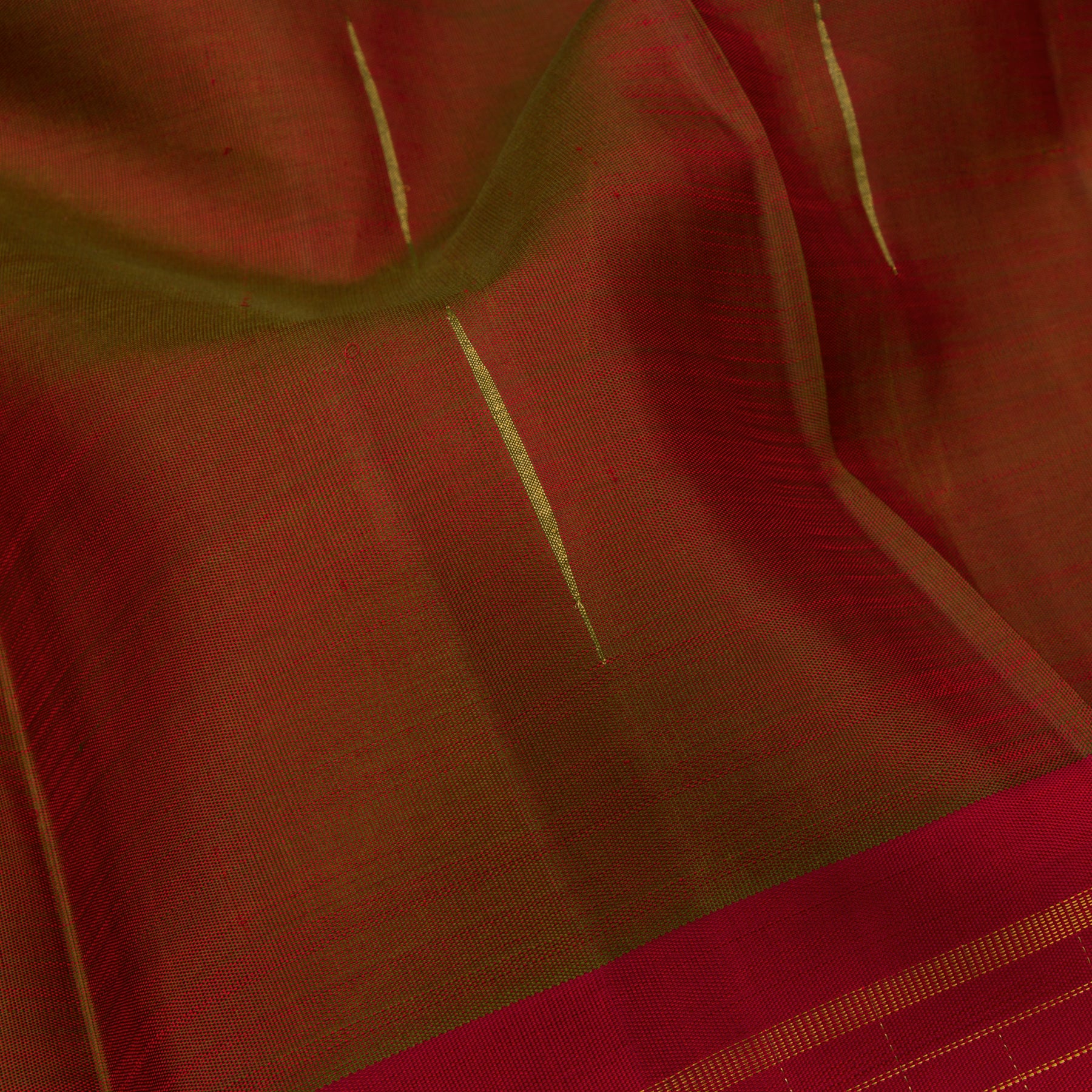 Kanakavalli Kanjivaram Silk Sari 23-595-HS001-00395 - Fabric View