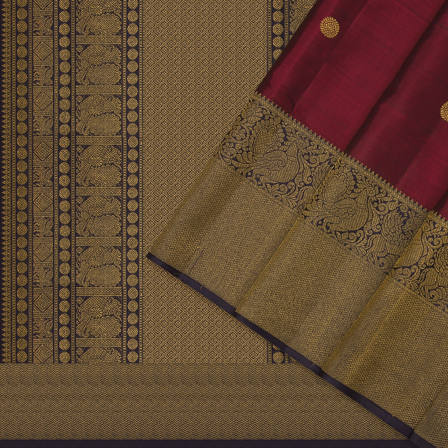 Kanakavalli Kanjivaram Silk Sari 23-595-HS001-00400 - Cover View