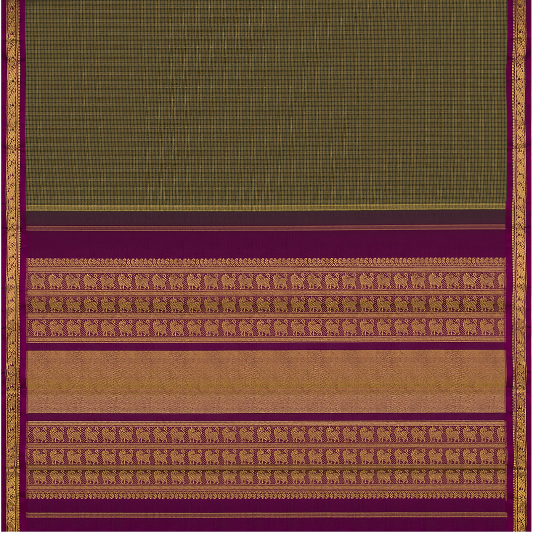 Kanakavalli Kanjivaram Silk Sari 23-595-HS001-00455 - Full View