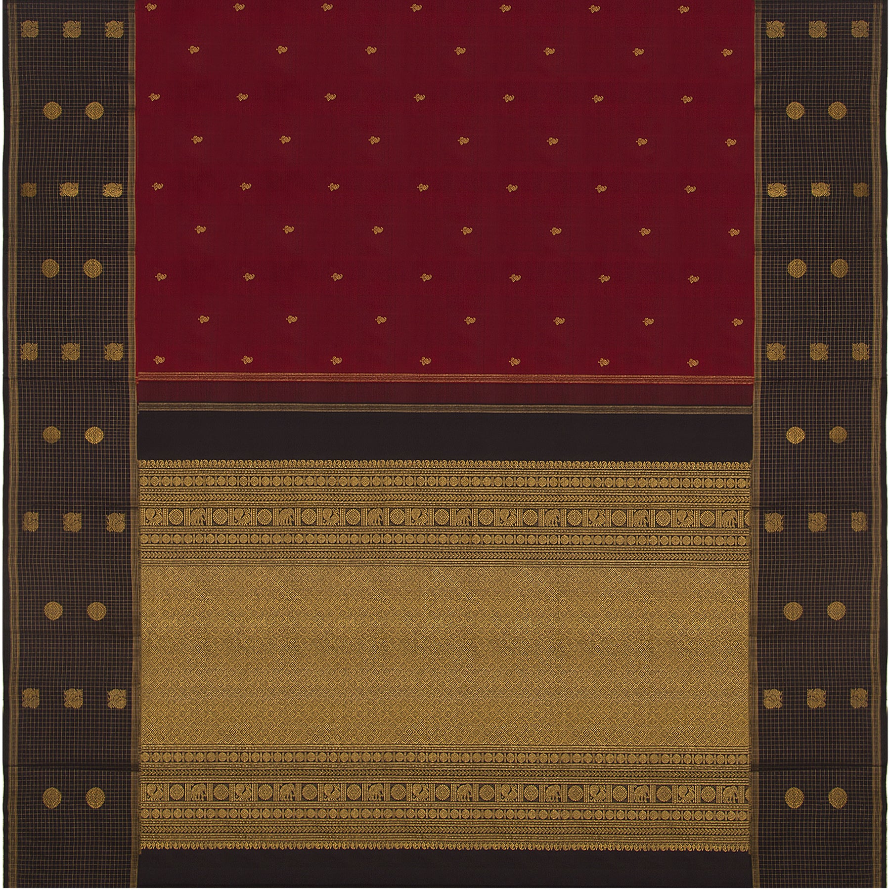Kanakavalli Kanjivaram Silk Sari 23-595-HS001-01814 - Full View