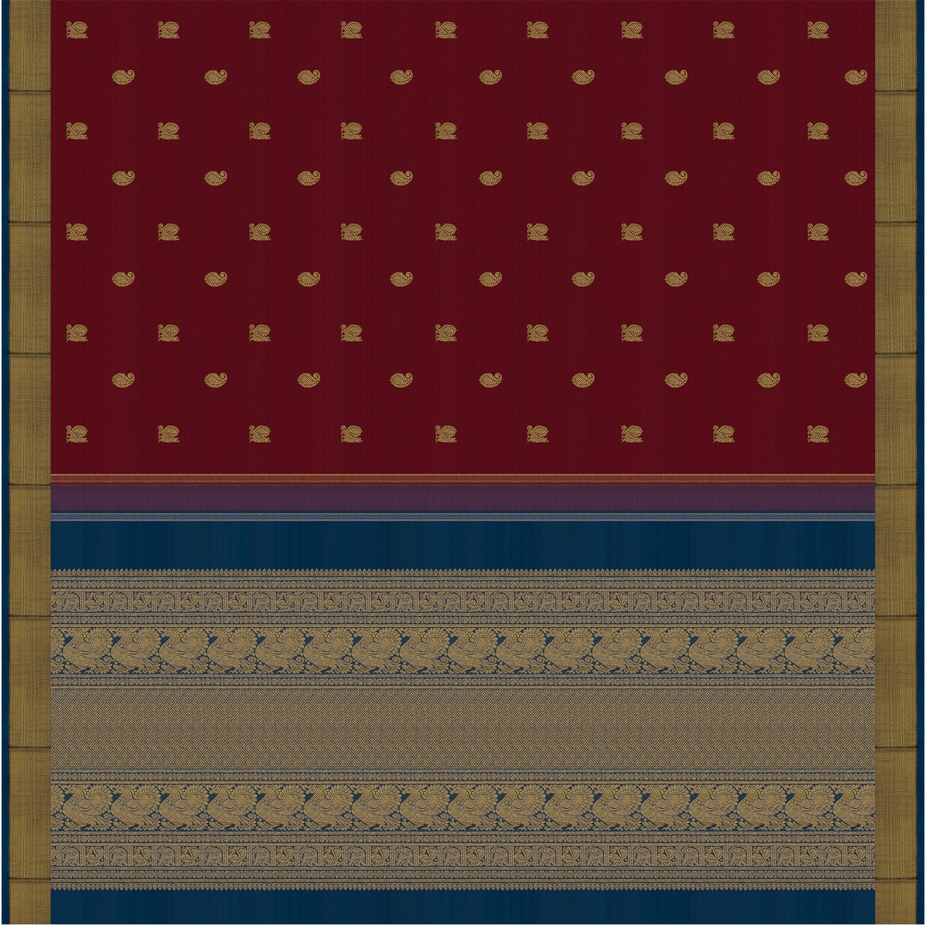 Kanakavalli Kanjivaram Silk Sari 23-595-HS001-01833 - Full View