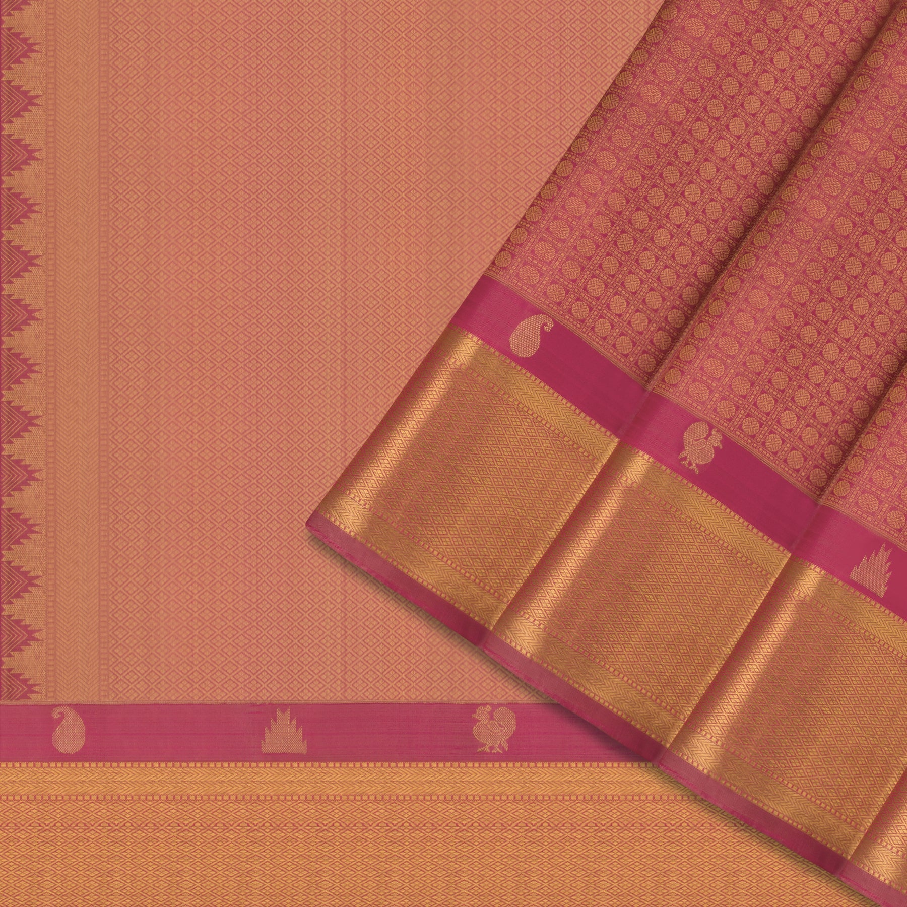 Kanakavalli Kanjivaram Silk Sari 23-595-HS001-01856 - Cover View