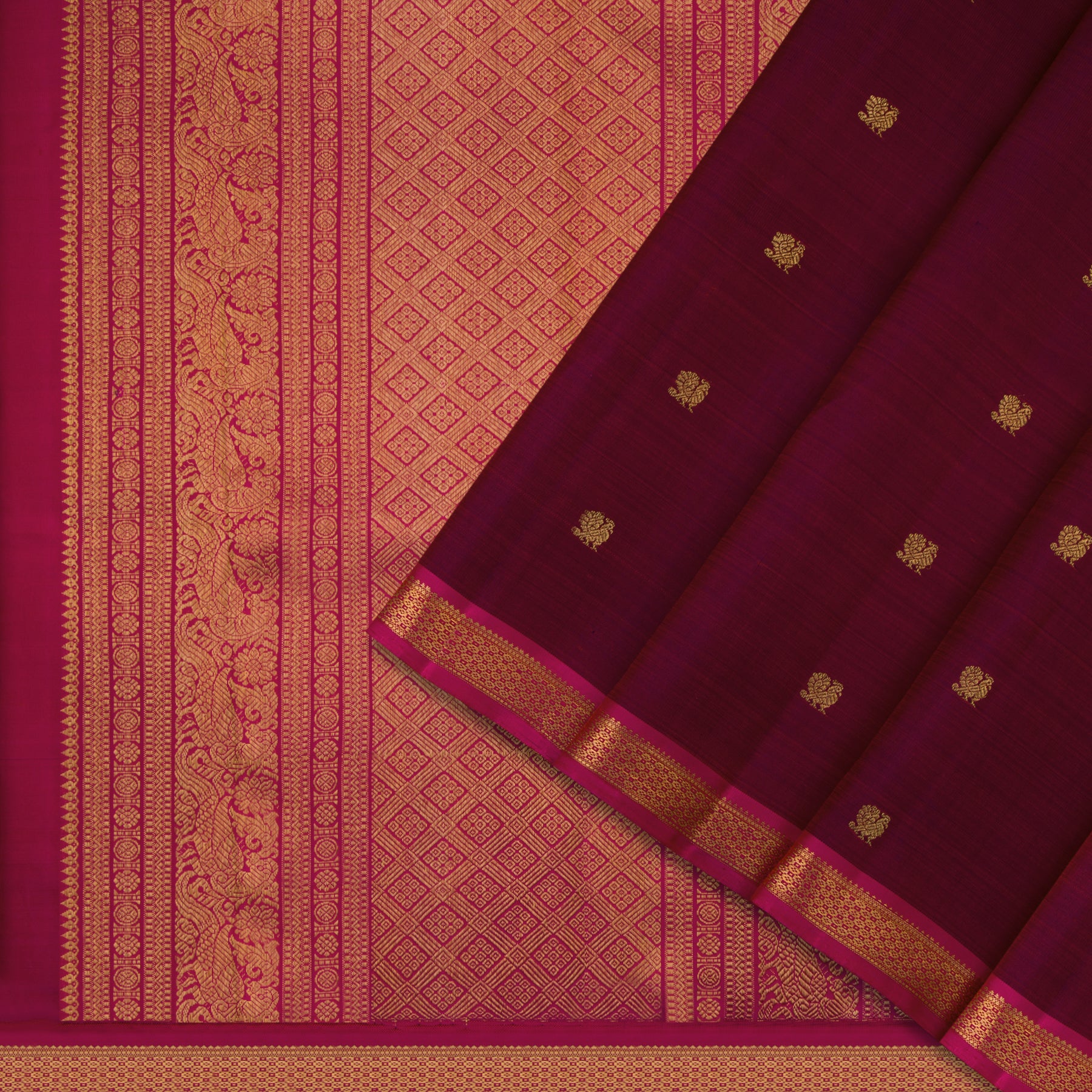 Kanakavalli Kanjivaram Silk Sari 23-595-HS001-02850 - Cover View